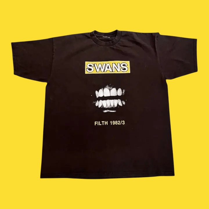 Band Tees Vintage Swans Shirt Size US XXL / EU 58 / 5 - 2 Thumbnail