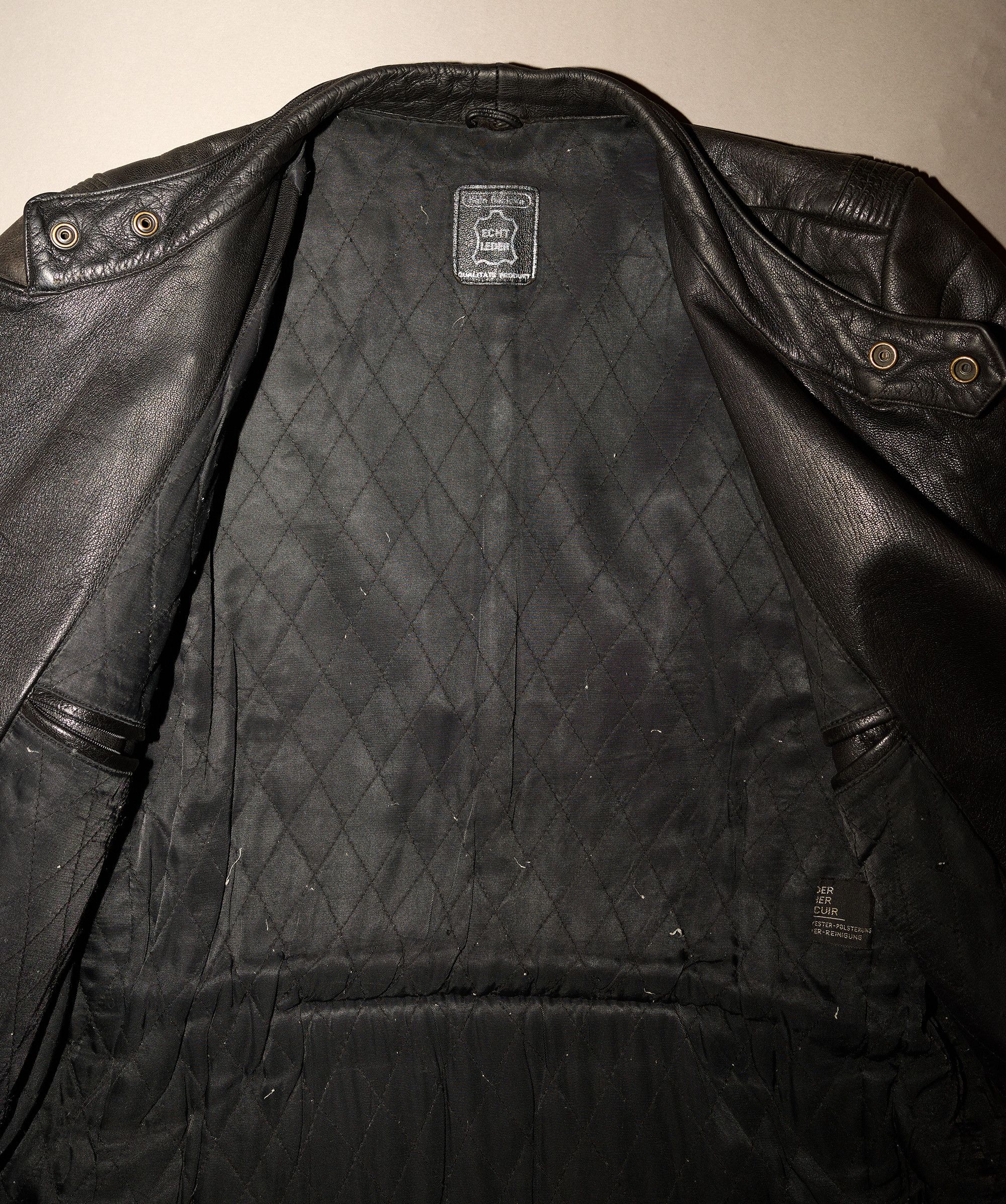 Vintage Vintage Black Leather Biker Jacket Size US S / EU 44-46 / 1 - 9 Thumbnail