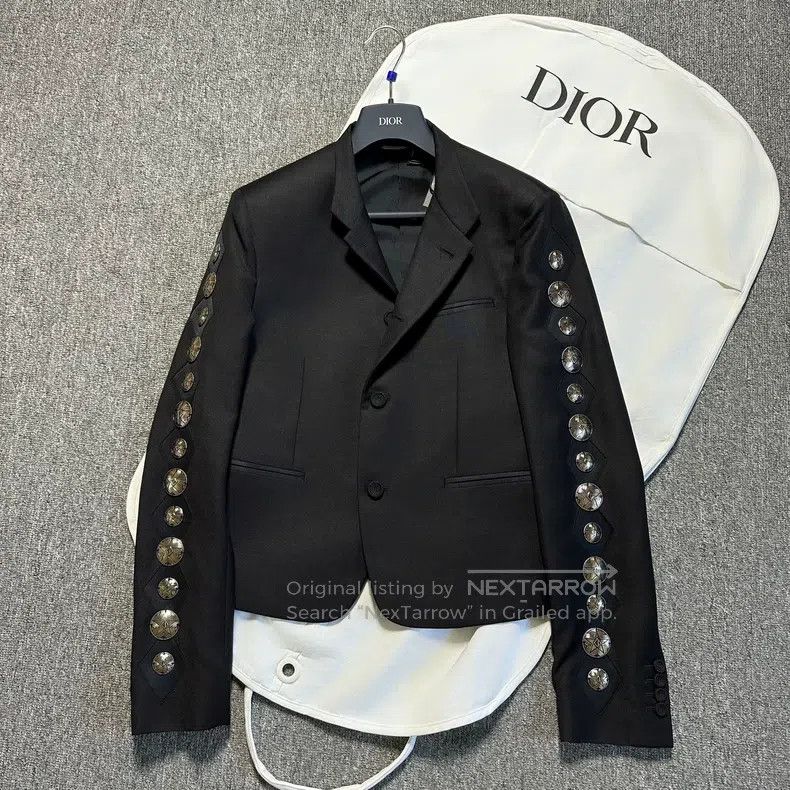 Dior Dior Black stand-up collar arm copper jacket Size US S / EU 44-46 / 1 - 1 Thumbnail