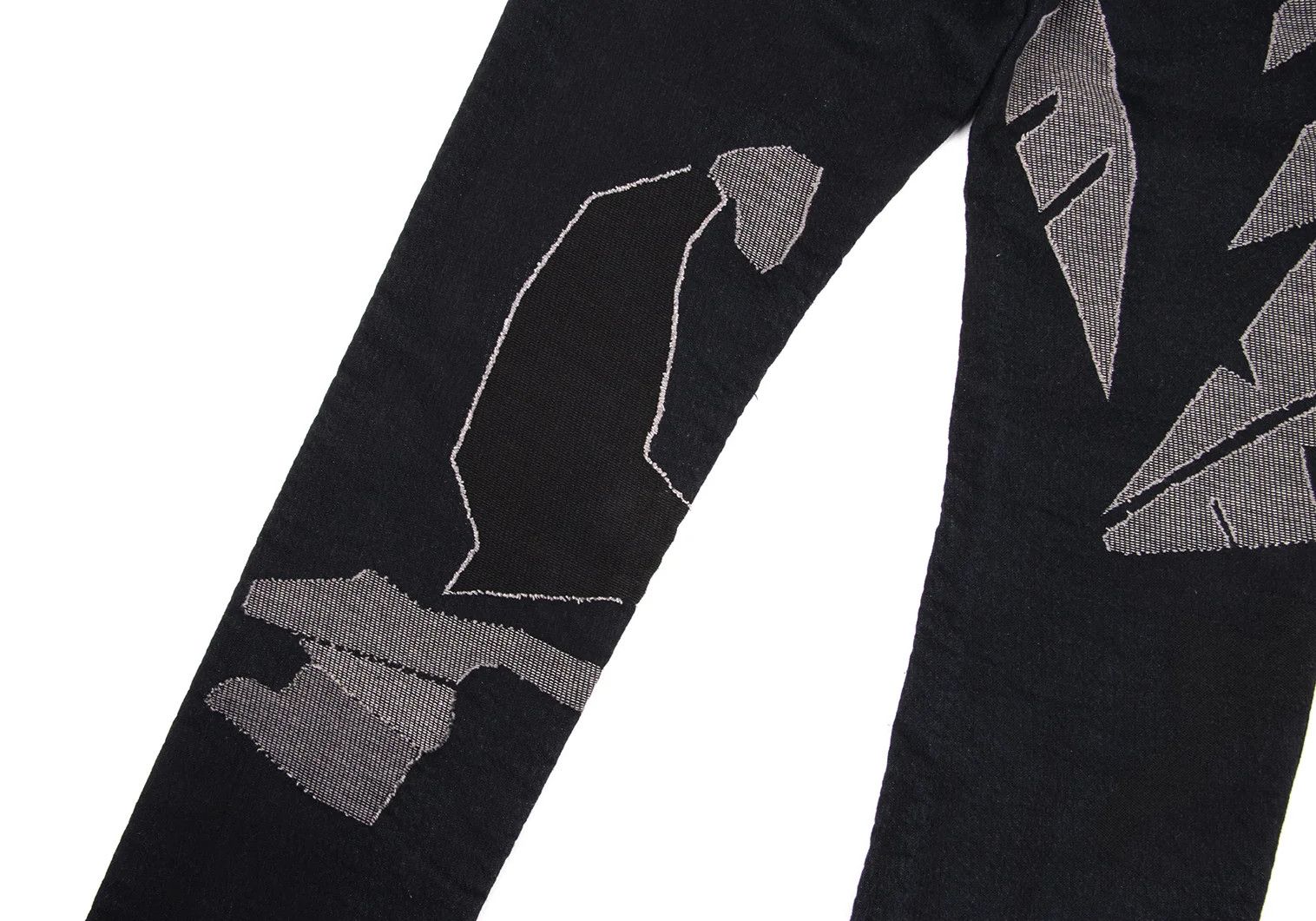 Issey Miyake Graphic Jacquard Denim Pants in Indigo Black and More Size US 38 / EU 54 - 17 Thumbnail