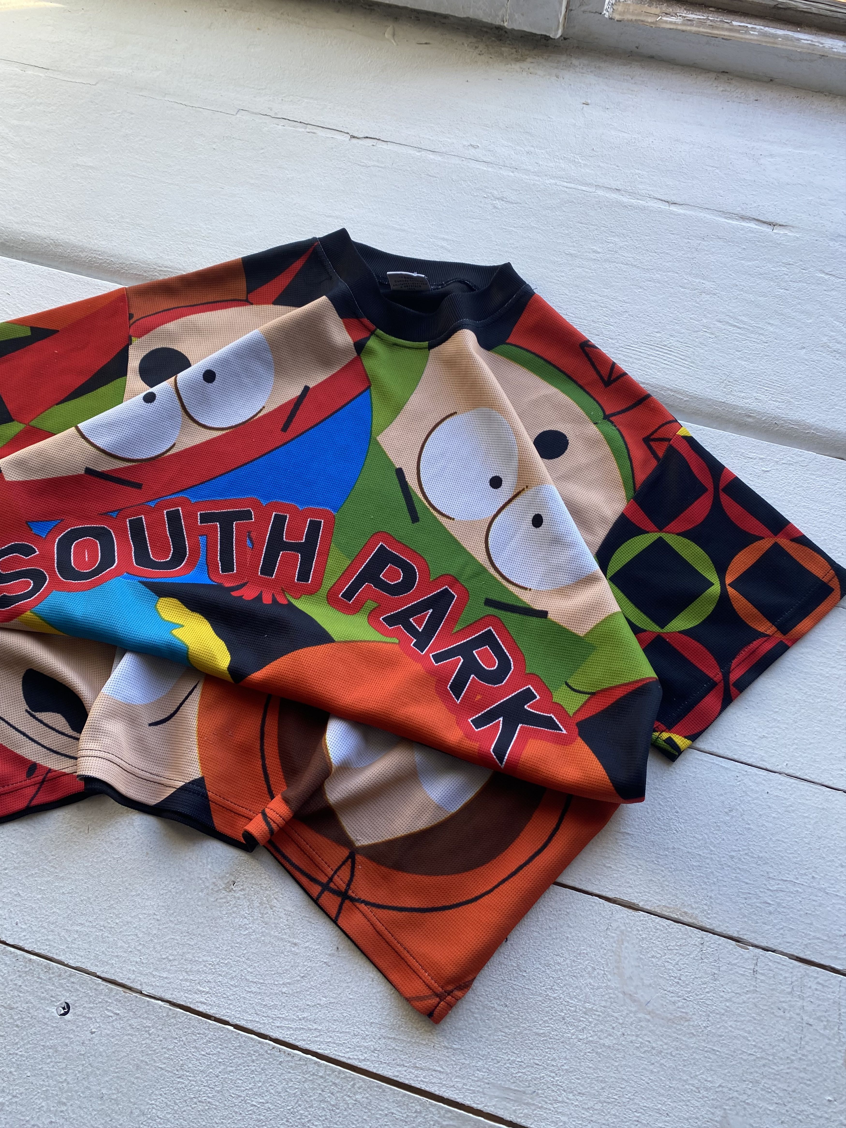 Cartoon Network × Vintage 2001 South Park Comedy Central Overprint Mesh T Shirt Size US S / EU 44-46 / 1 - 2 Thumbnail