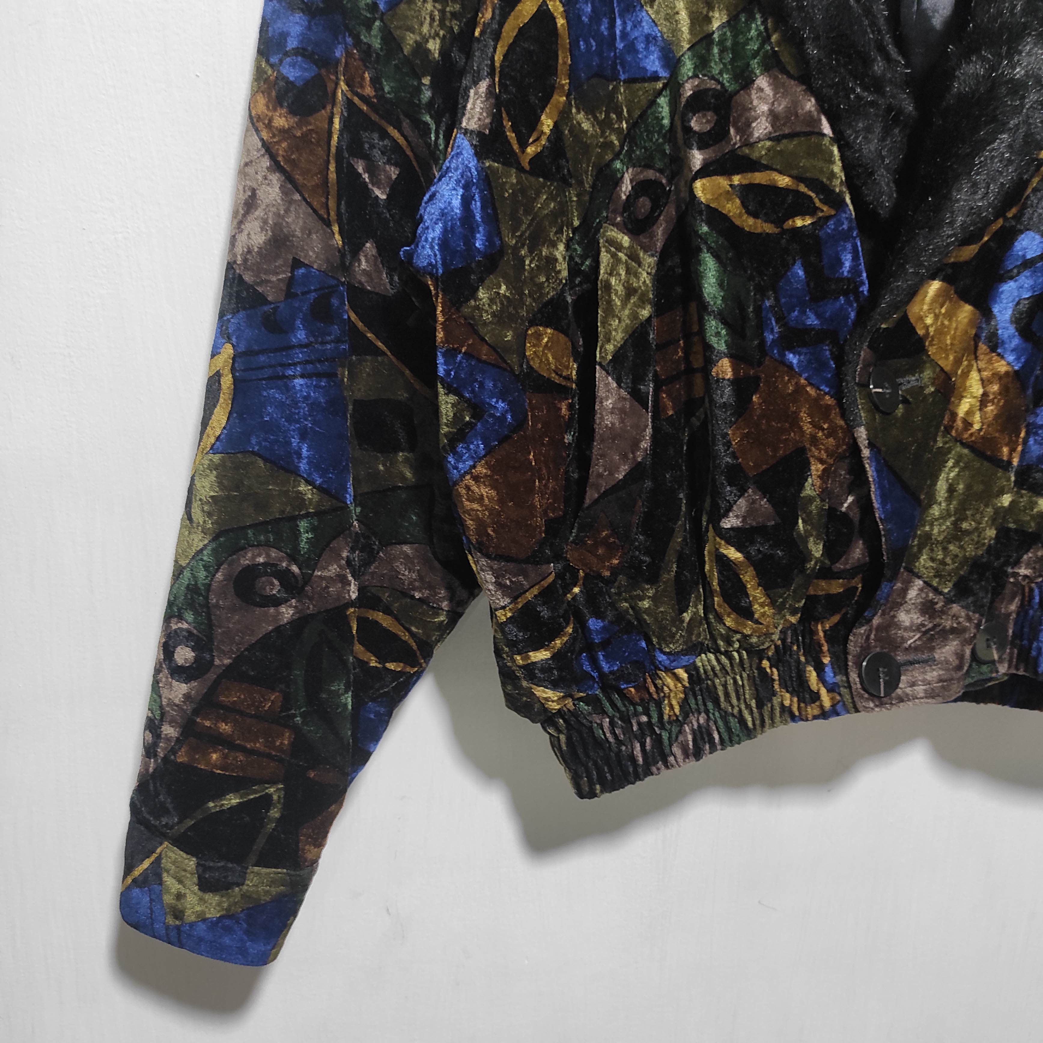 If Six Was Nine 🔥RARE L’STUDIO VELVET CARDIGAN FUR BLAZER COAT Size M / US 6-8 / IT 42-44 - 4 Thumbnail