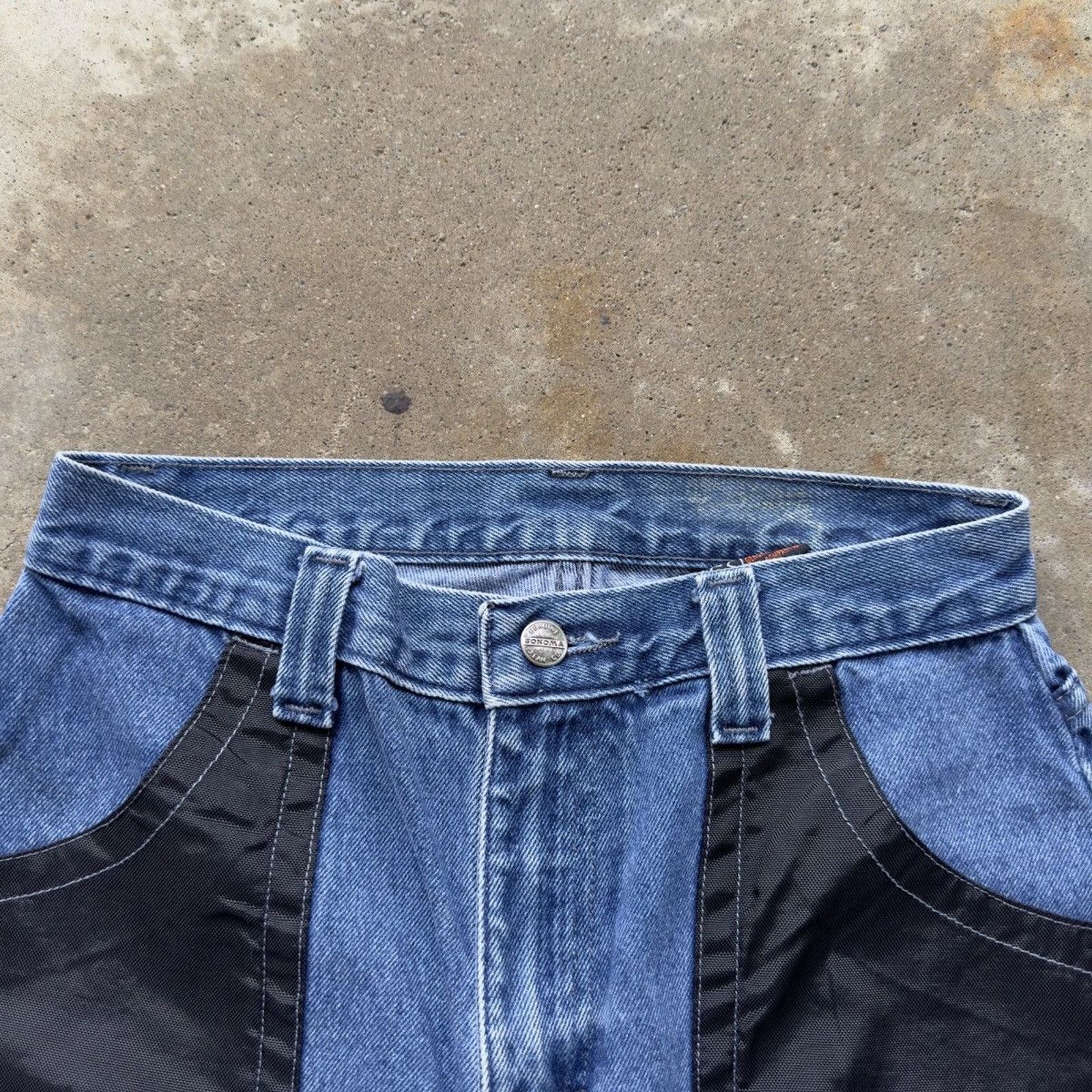 Vintage Vintage Sonoma Faded Baggy Denim Skater Shorts Jnco Size US 27 - 3 Thumbnail