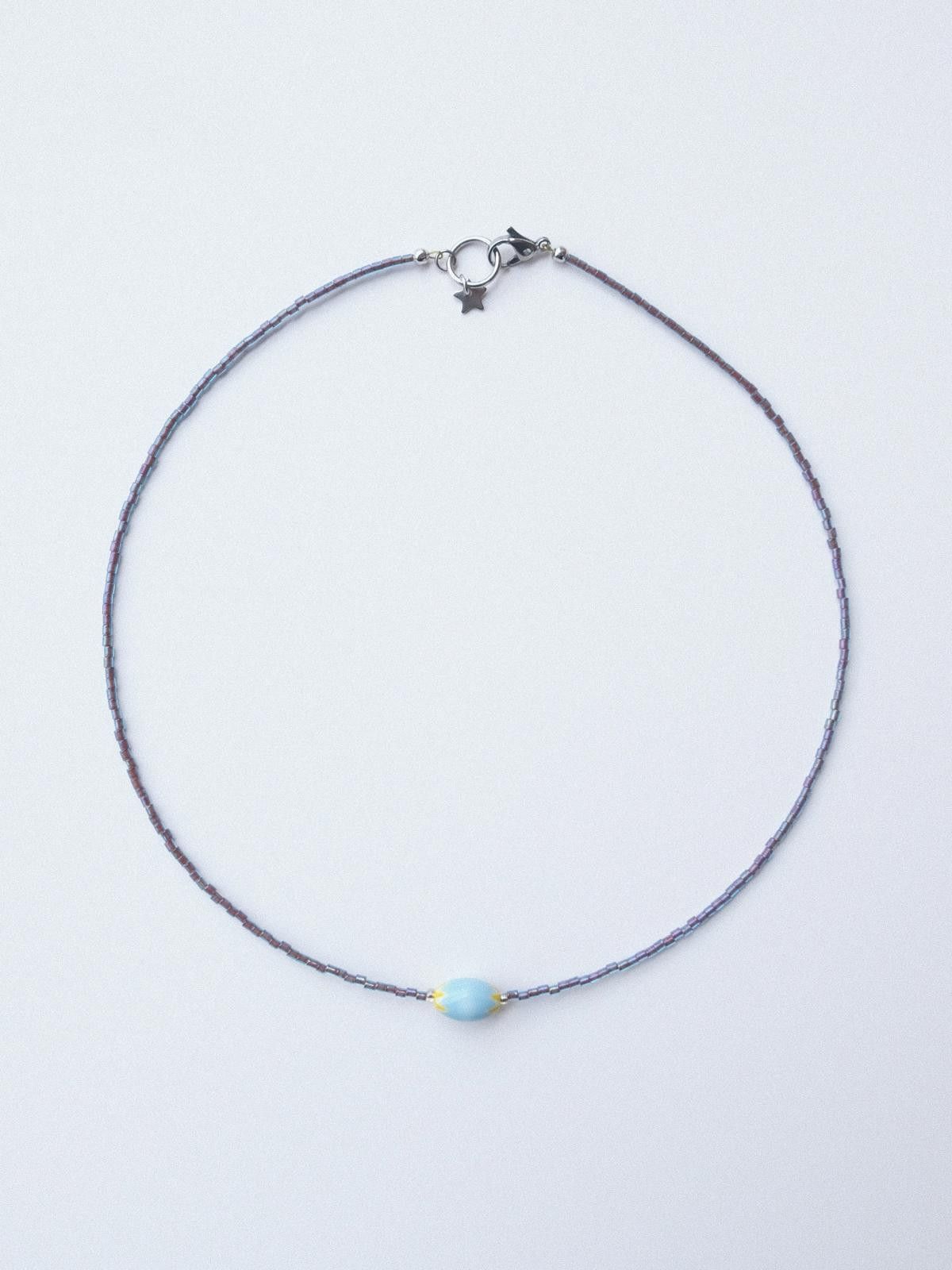 Handmade Handmade Millefiori Glass Seed Beads Necklace 16.1in Unisex Size ONE SIZE - 5 Thumbnail