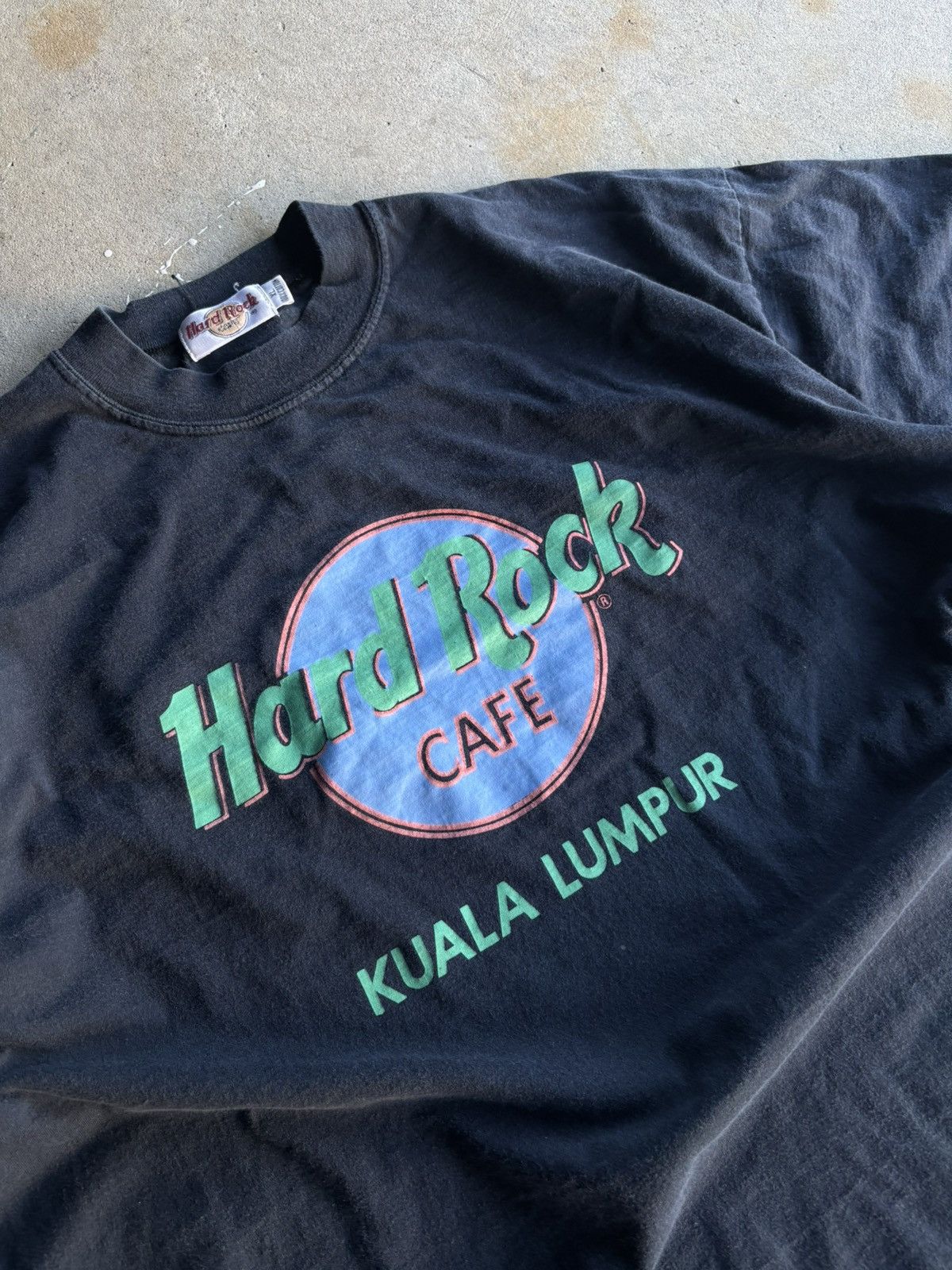 Hard Rock Cafe Vintage 90s Hard Rock Cafe Kuala Lumpur Boxy Black Tee Size US XL / EU 56 / 4 - 3 Thumbnail