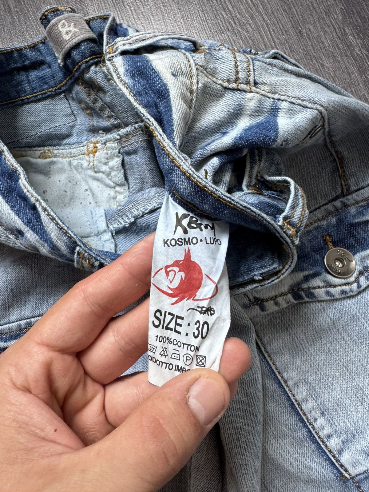 Japanese Brand × Vintage Y2K Vintage Japanese Kosmo Lupo Avantgarde Shorts Size US 30 / EU 46 - 5 Thumbnail
