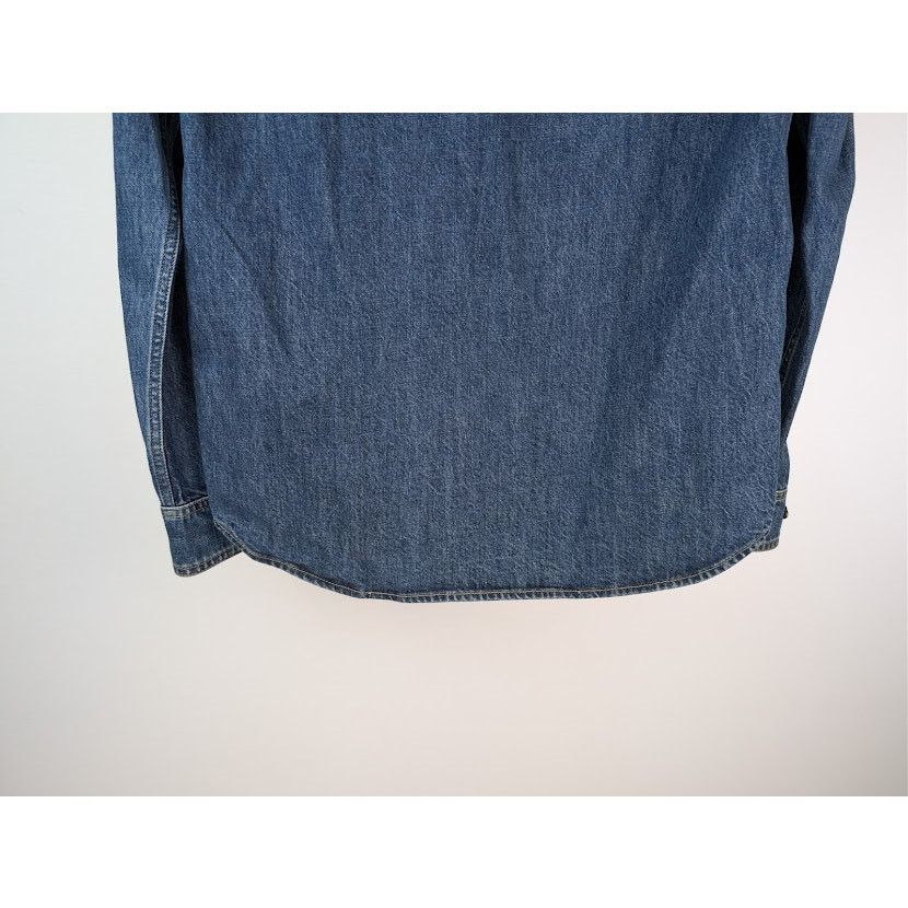 Bottega Veneta o1rshd1 Q:2 / Original Medium Wash Indigo Denim Shirt Blue Size US M / EU 48-50 / 2 - 12 Thumbnail
