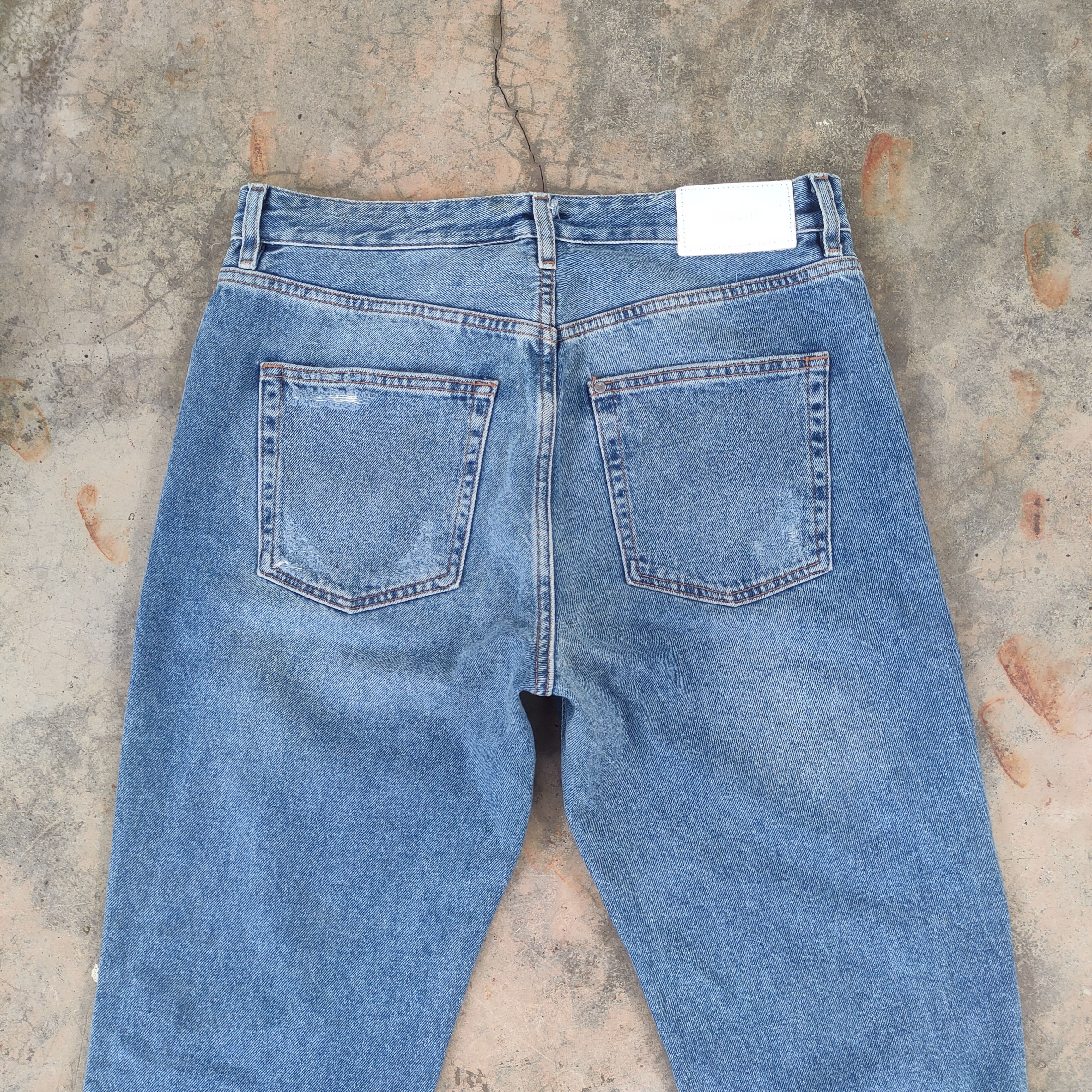 Japanese Brand W32 VINTAGE DENIM DISTRESSED FADED JEANS PANTS Size US 32 / EU 48 - 11 Thumbnail