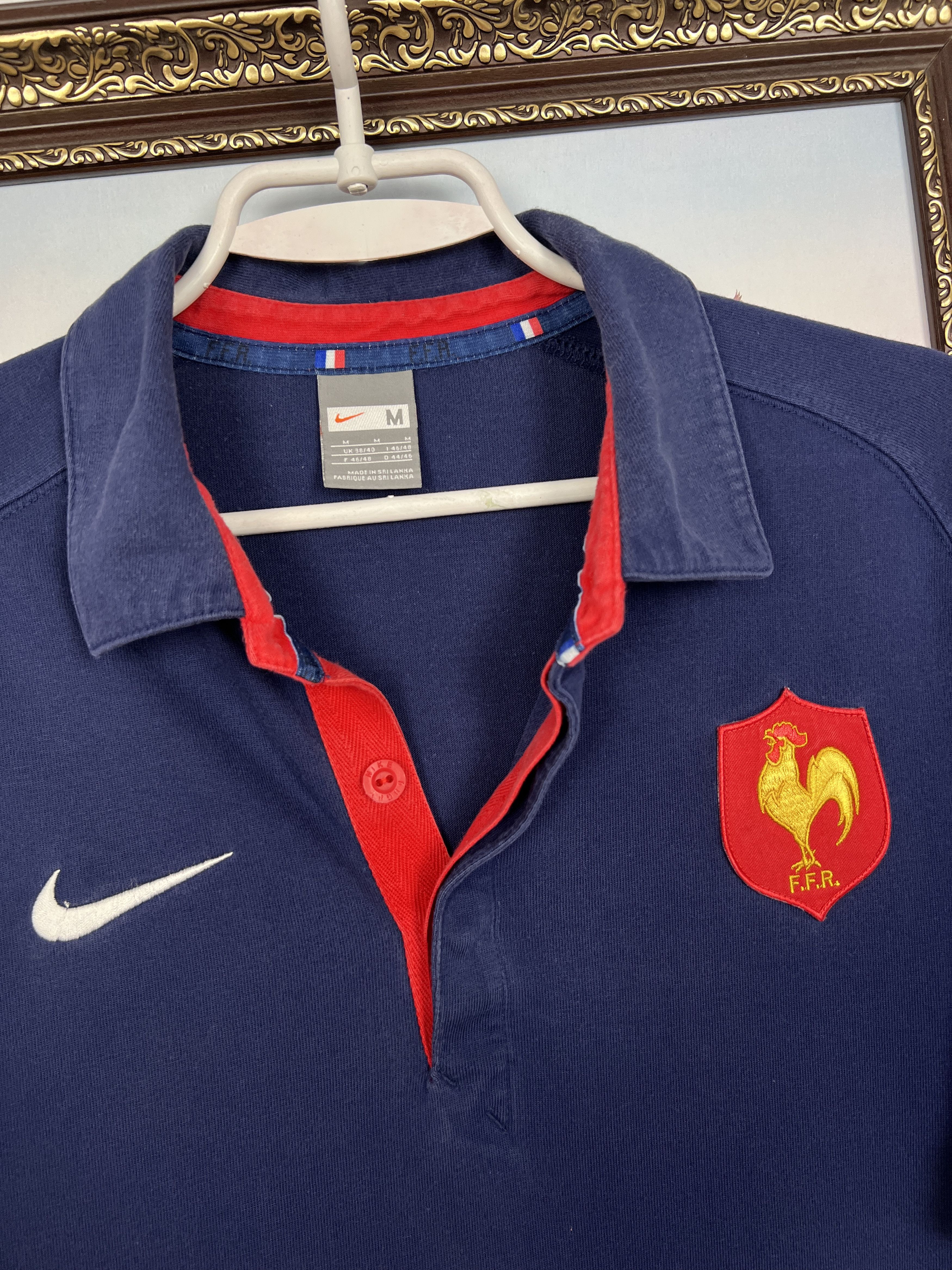 Nike Vintage Nike France Rugby Jersey National Polo Tee Hype Size US M / EU 48-50 / 2 - 3 Thumbnail