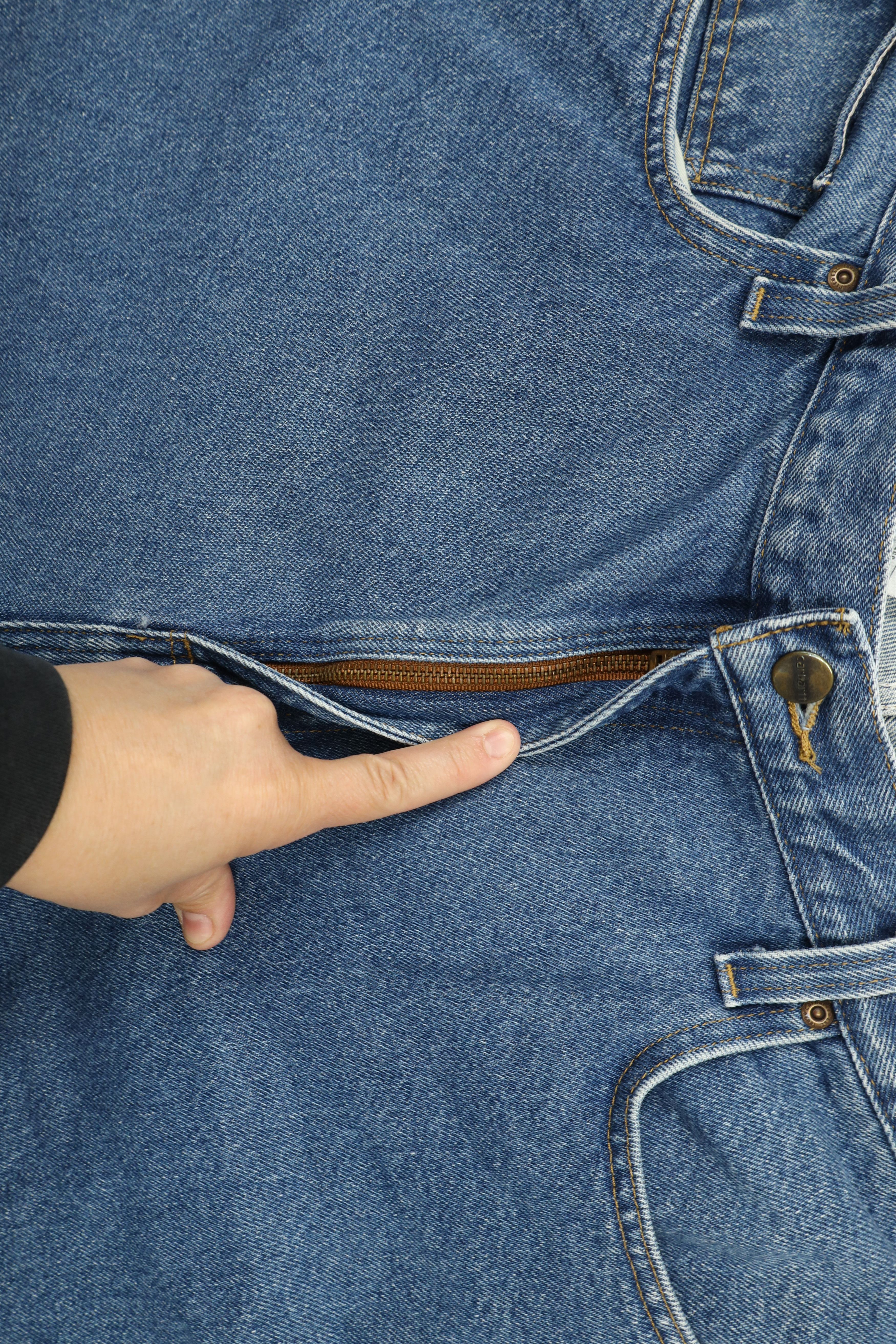 Carhartt × Vintage Vintage Carhartt Out Wide Leg Relaxed Fit Denim Jeans Blue Size US 42 / EU 58 - 5 Thumbnail