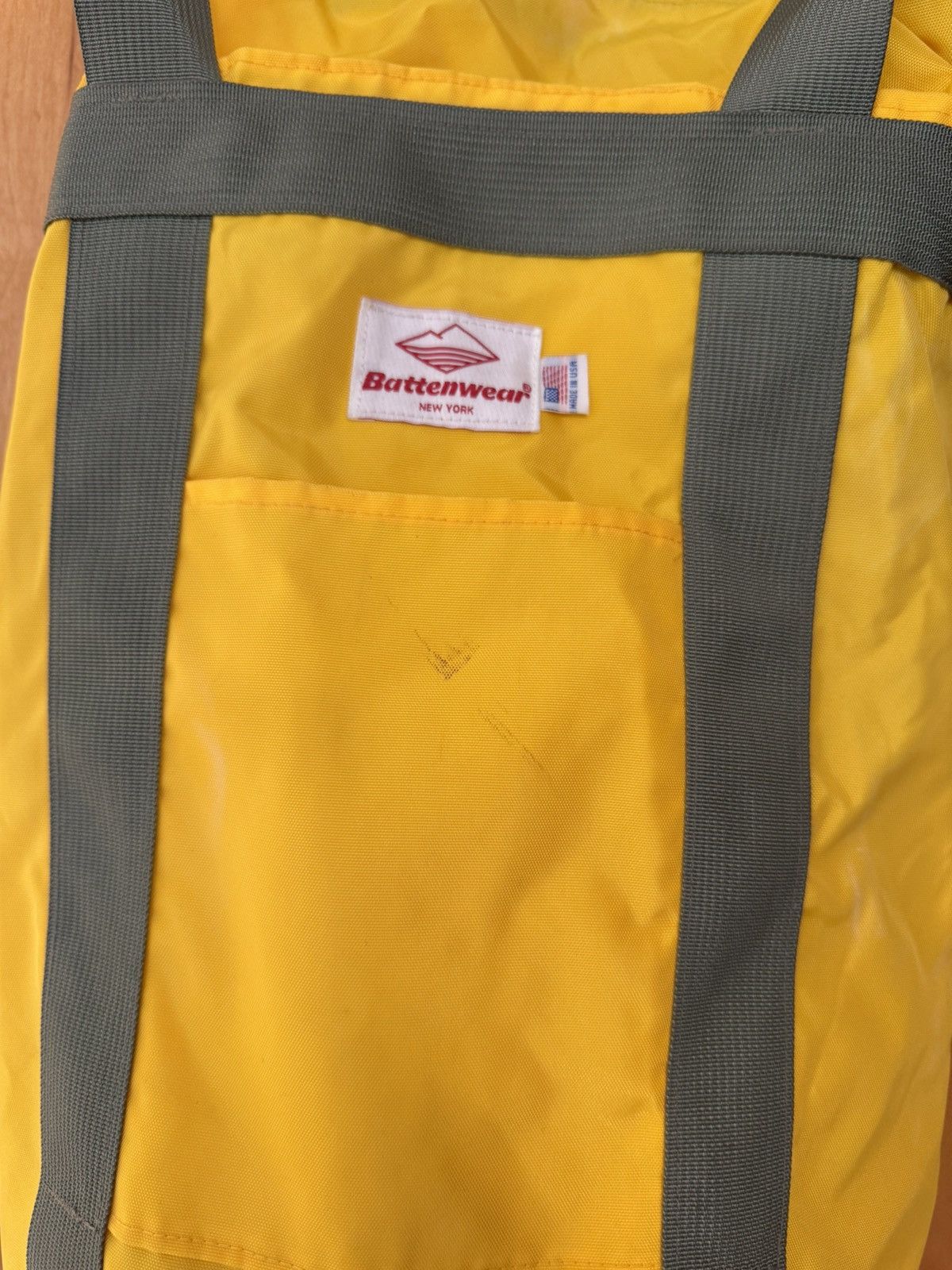 Battenwear Convertible Tote/Backpack in Yellow, Men's — image 2 of 4