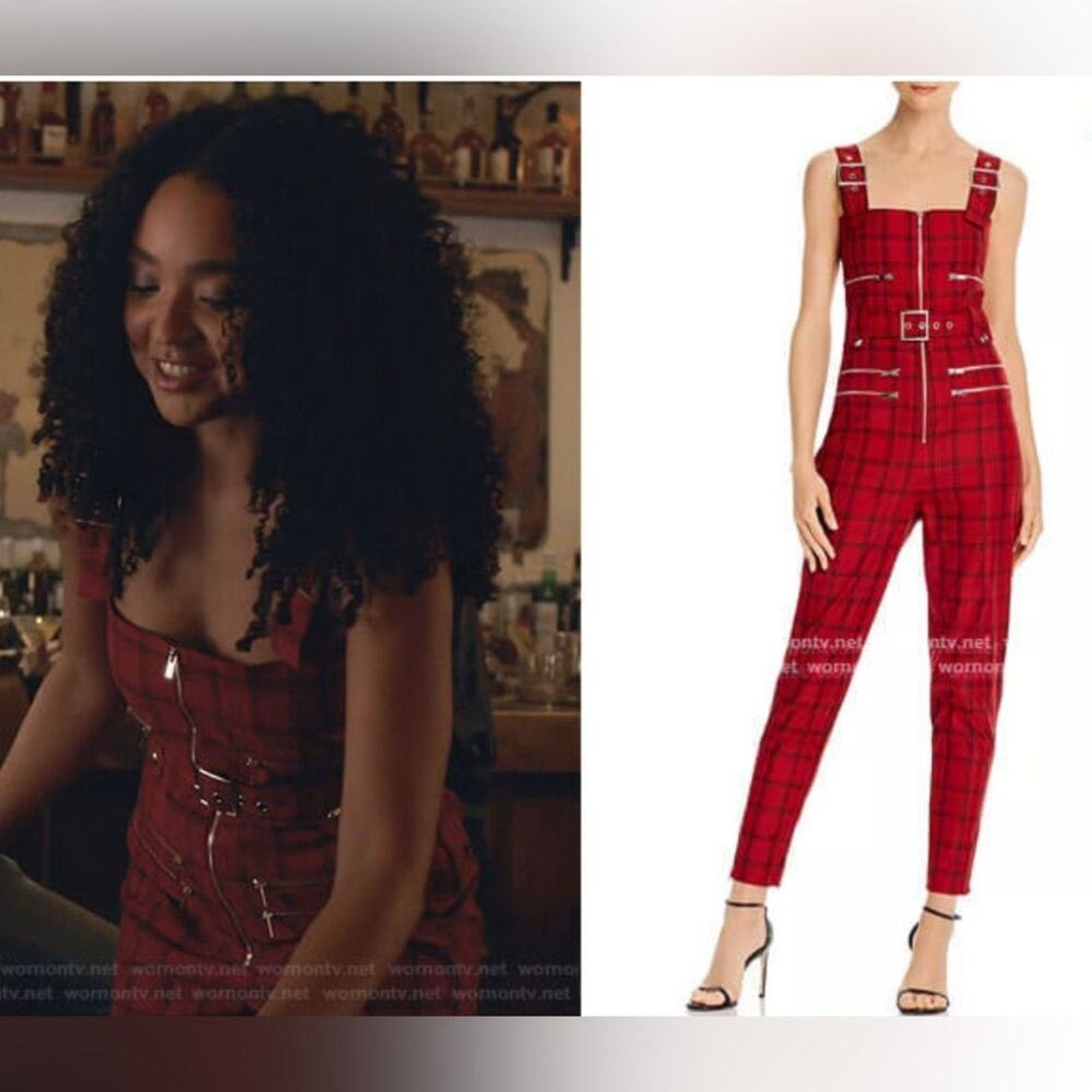 WeWoreWhat Nwt-WeWoreWhat- Seen on TV- Plaid Moto Overalls XS MSRP $225 Size 26" / US 2 / IT 38 - 3 Thumbnail