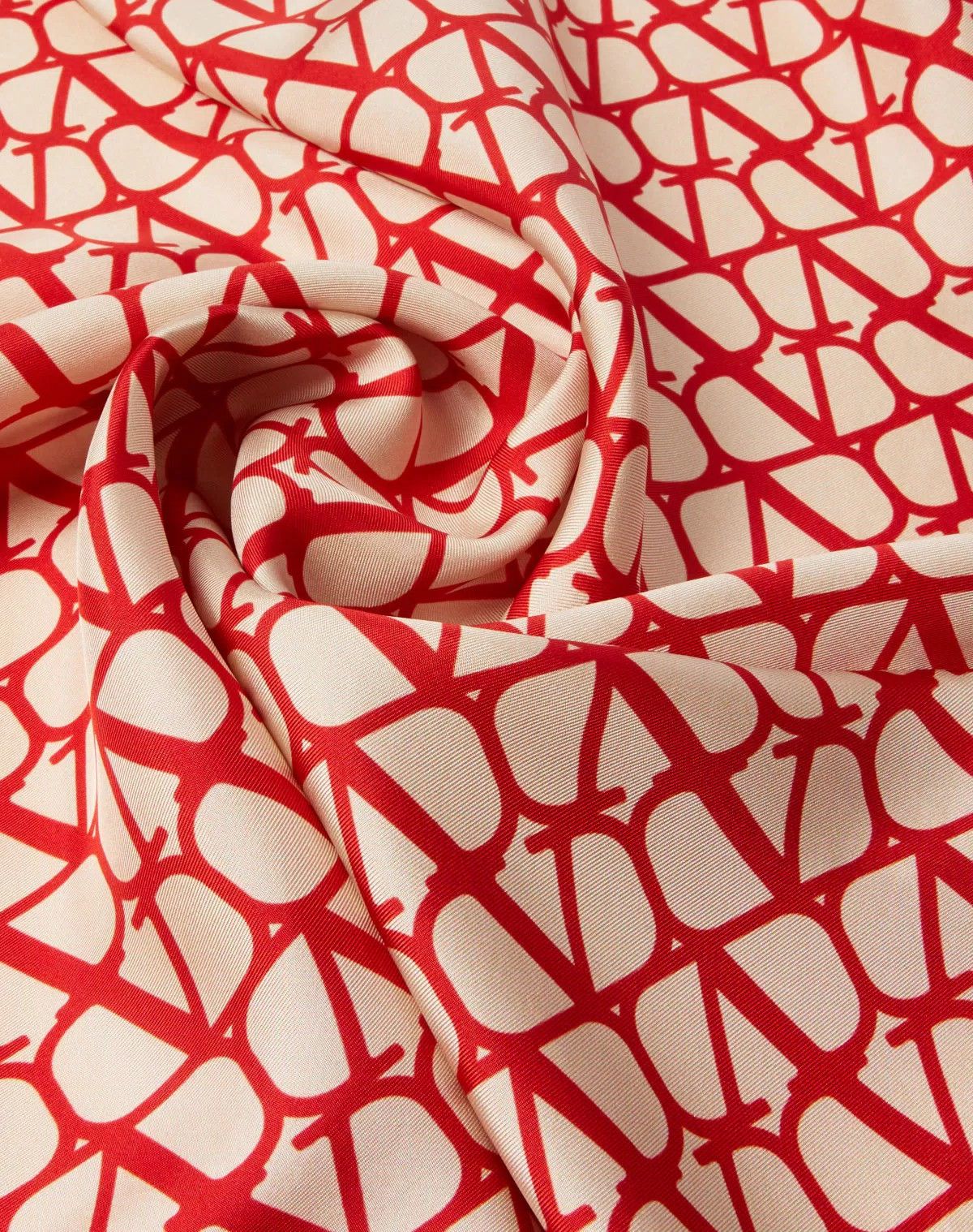Valentino oc11z0725 Size:OS/Iconographe Silk Scarf 90x90 in Red/White Size ONE SIZE - 2 Thumbnail