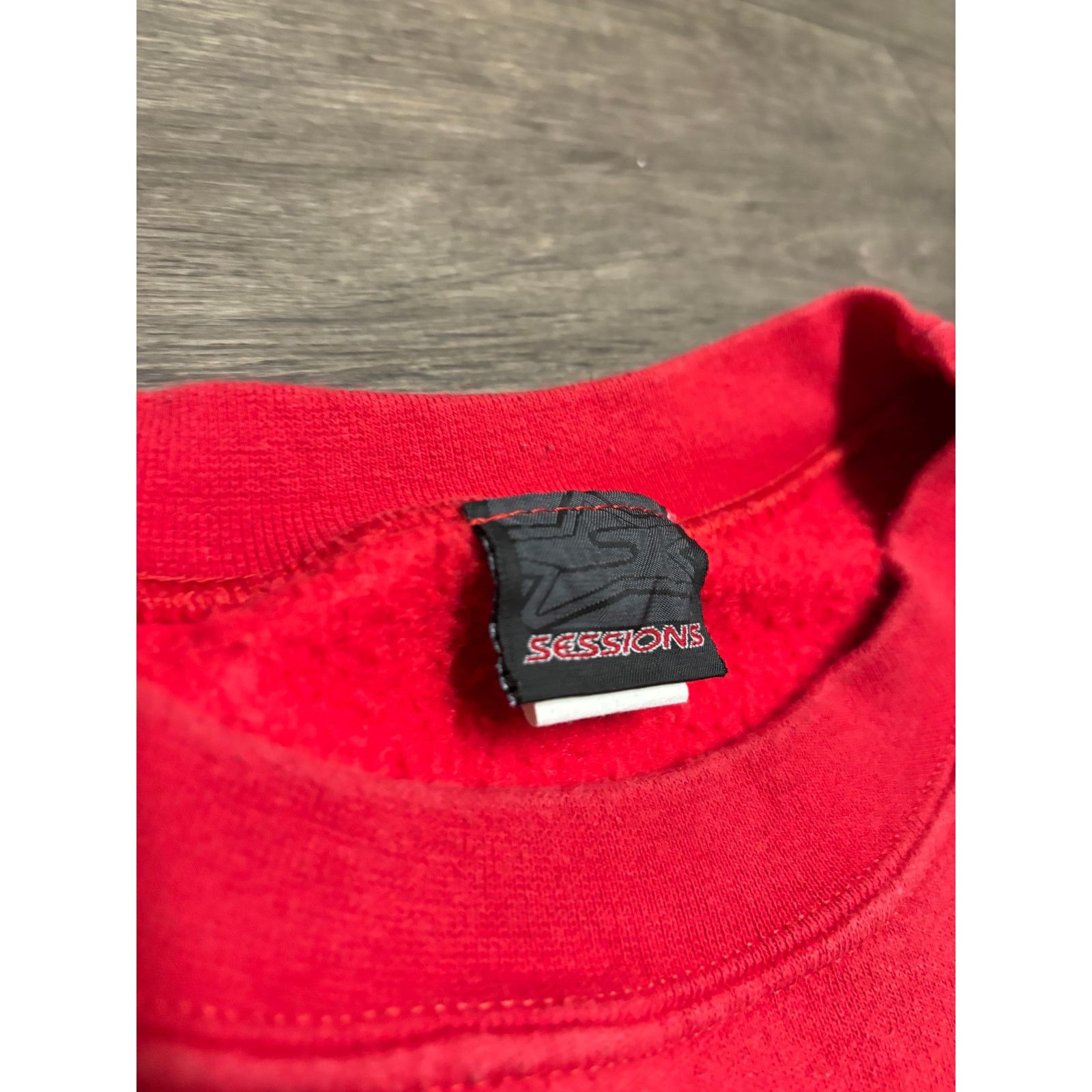 Sessions × Vintage Vintage Sessions Skate Red Sweatshirt Sz L Size US L / EU 52-54 / 3 - 3 Thumbnail