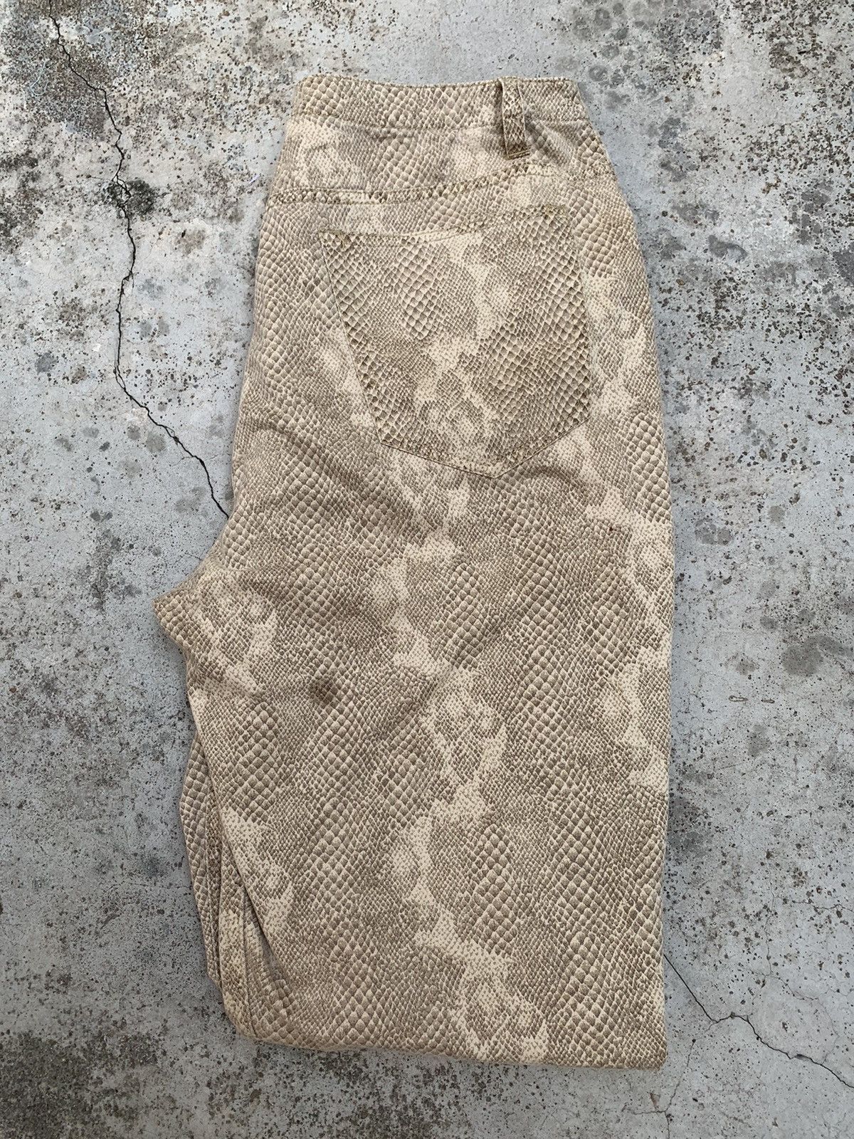 Japanese Brand Rare! Liz Claiborne Snake Skin Design Pants Jeans Size US 30 / EU 46 - 7 Thumbnail