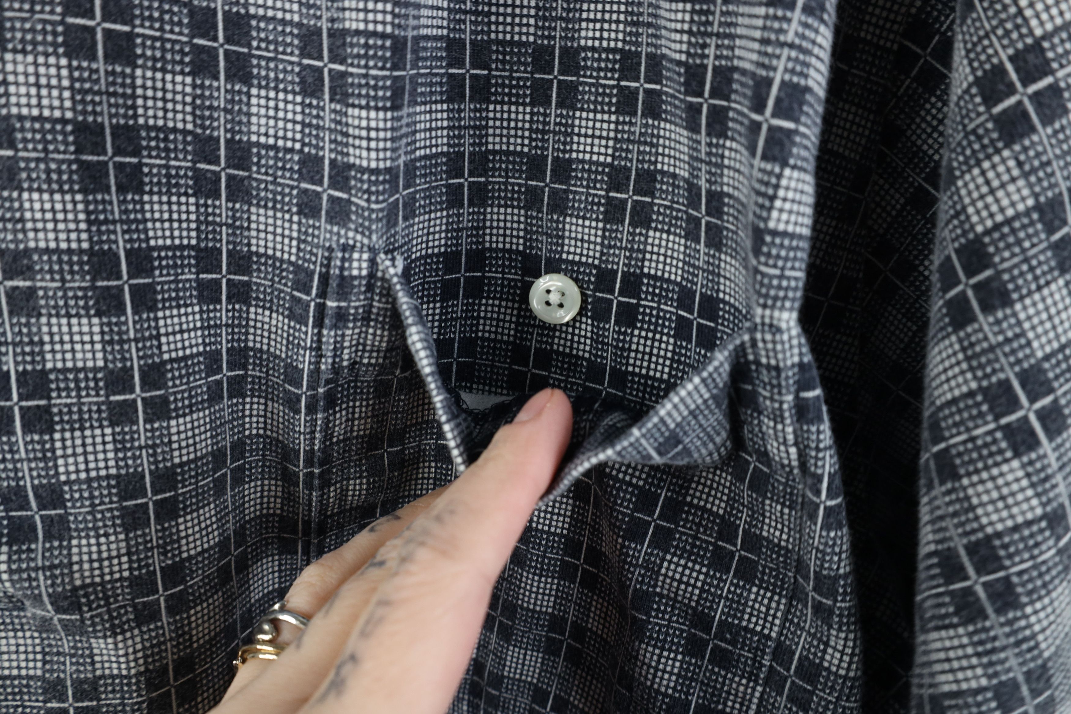 Vintage Vintage 90s Streetwear Fit Collared Golf Polo Shirt Plaid Size US XXL / EU 58 / 5 - 8 Thumbnail