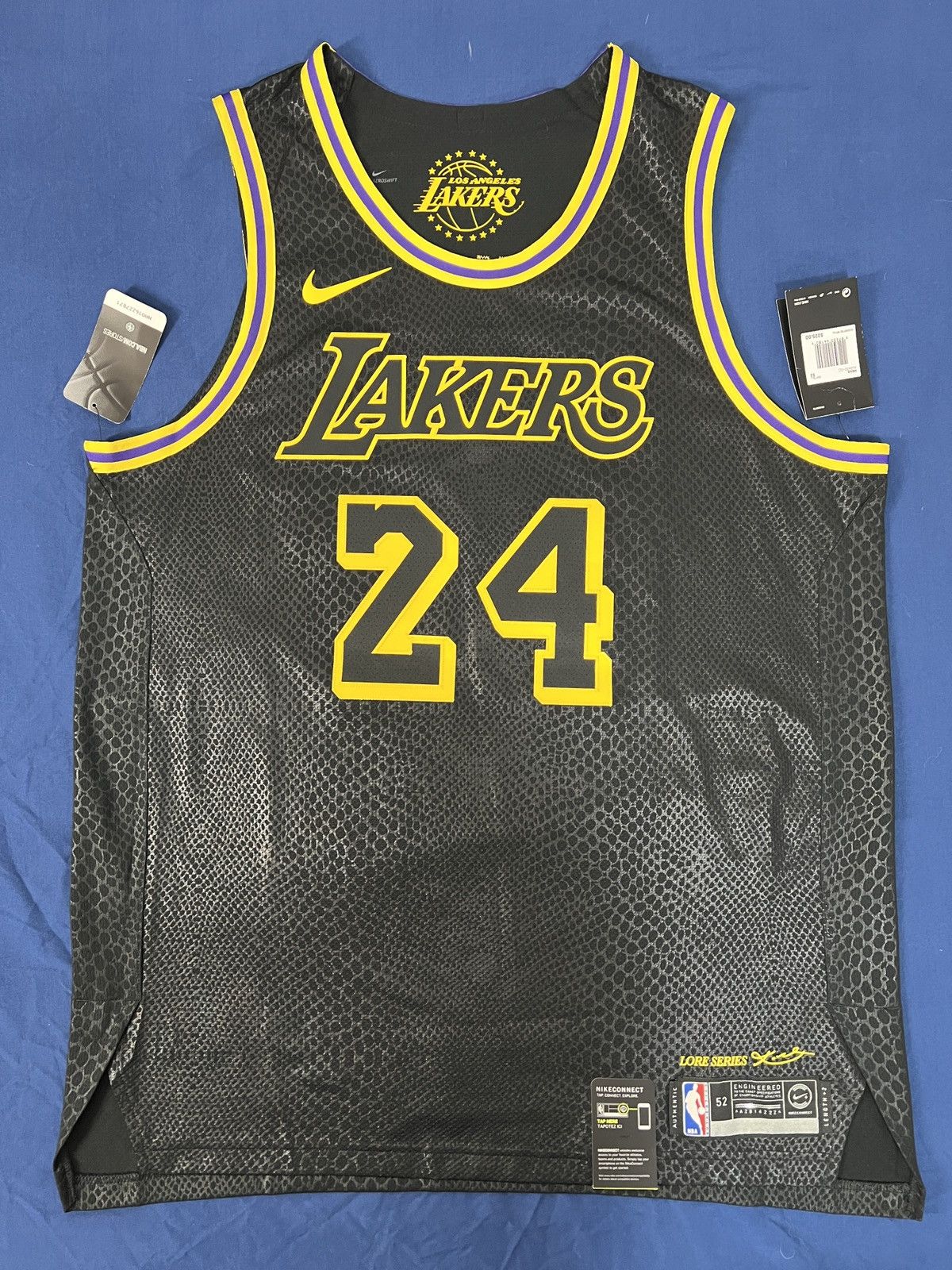 image of Nike Kobe Bryant Lakers Authentic Lore Series Black Mamba, Men's (Size XL)