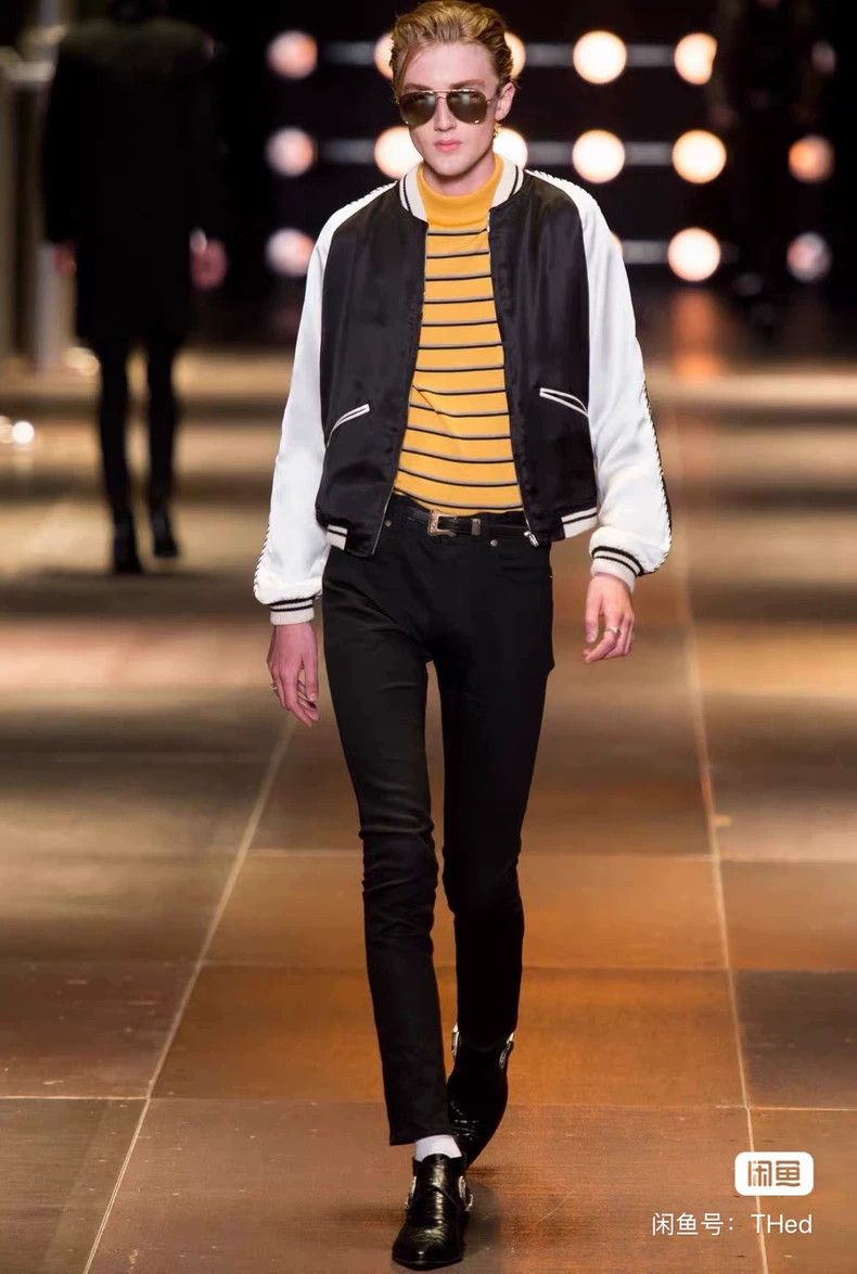 Saint Laurent Paris Saint Laurent Paris Bloody tooth jacket baseball uniform c Size US M / EU 48-50 / 2 - 6 Thumbnail