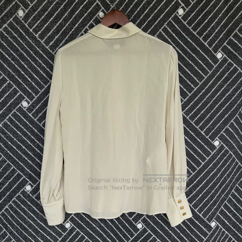 Gucci Gucci Silk beige shirt Size S / US 4 / IT 40 - 2 Thumbnail