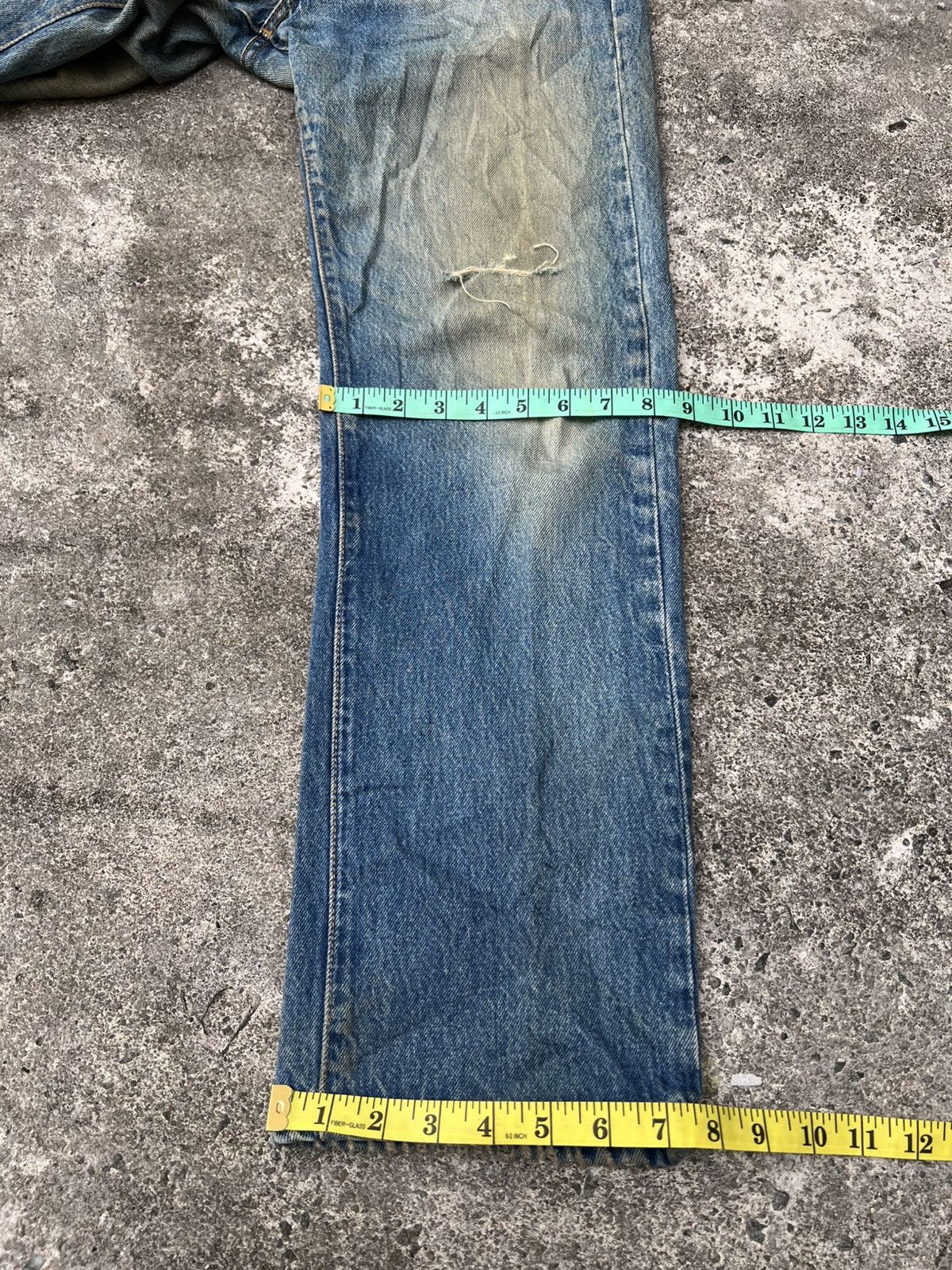Levi's Vintage 80’s Levi’s 501 Distress Mud Wash Jean Very Rare Size US 31 - 5 Thumbnail