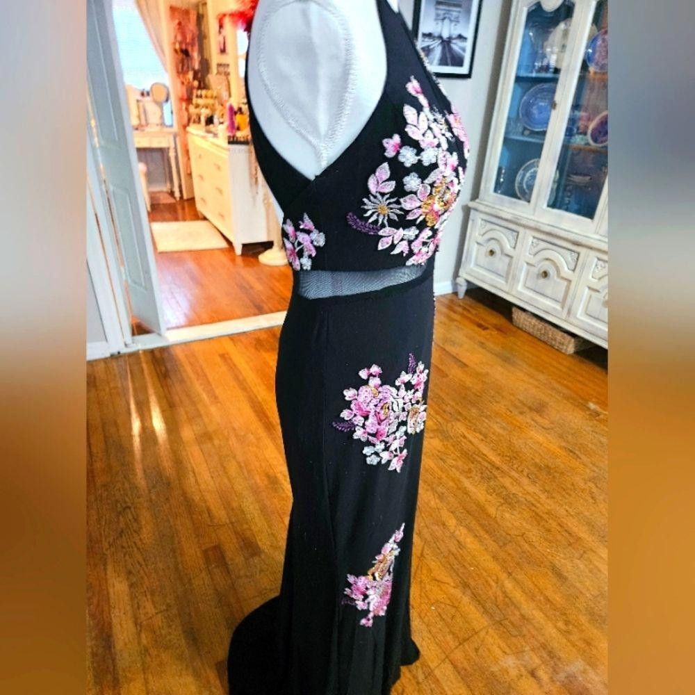 Designer Xscape floral prom/formal gown Size S / US 4 / IT 40 - 4 Thumbnail