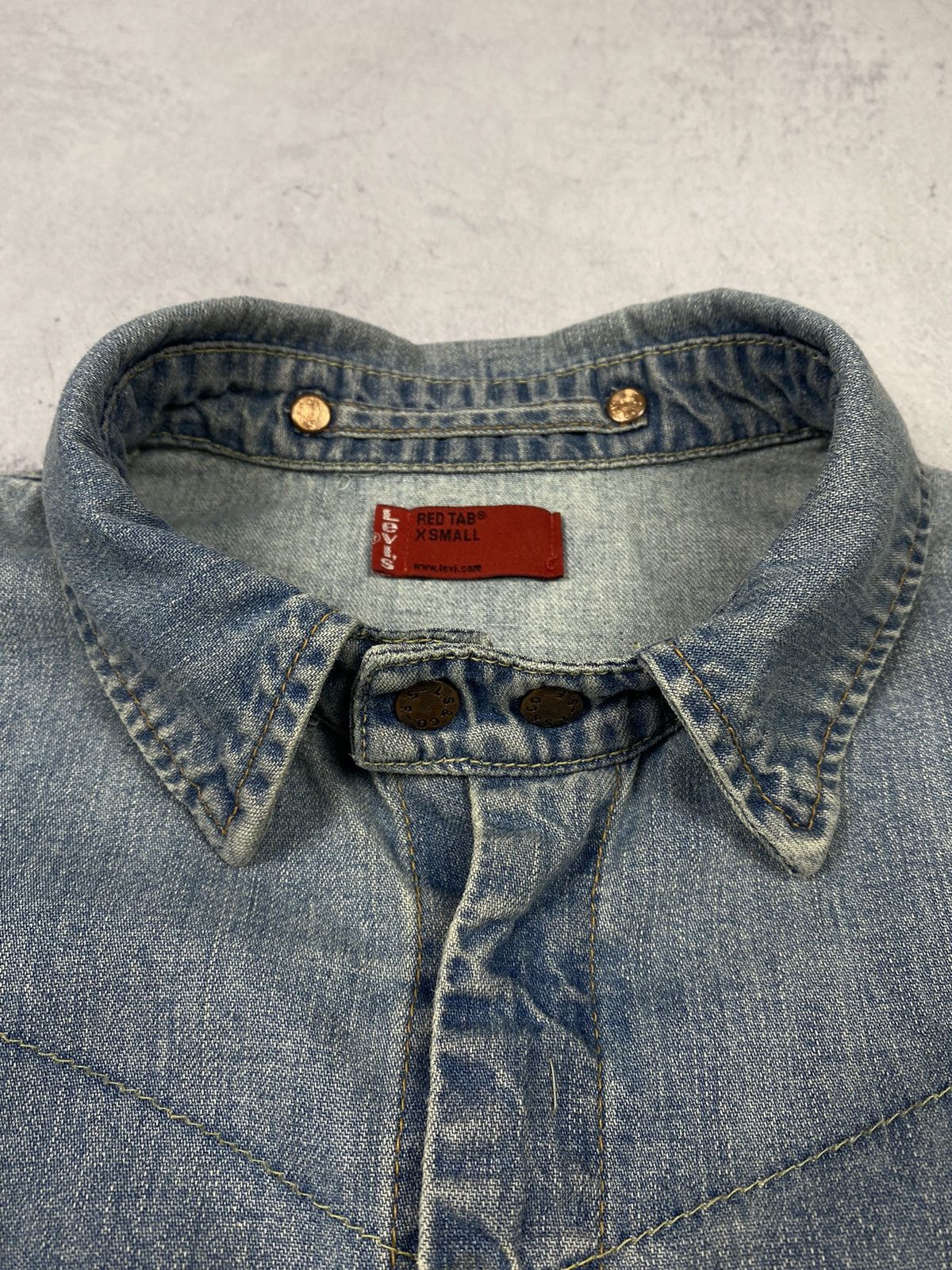 Levi's Vintage Levi’s Red Tab Denim Overshot Jacket Avant Garde Size US XS / EU 42 / 0 - 9 Thumbnail