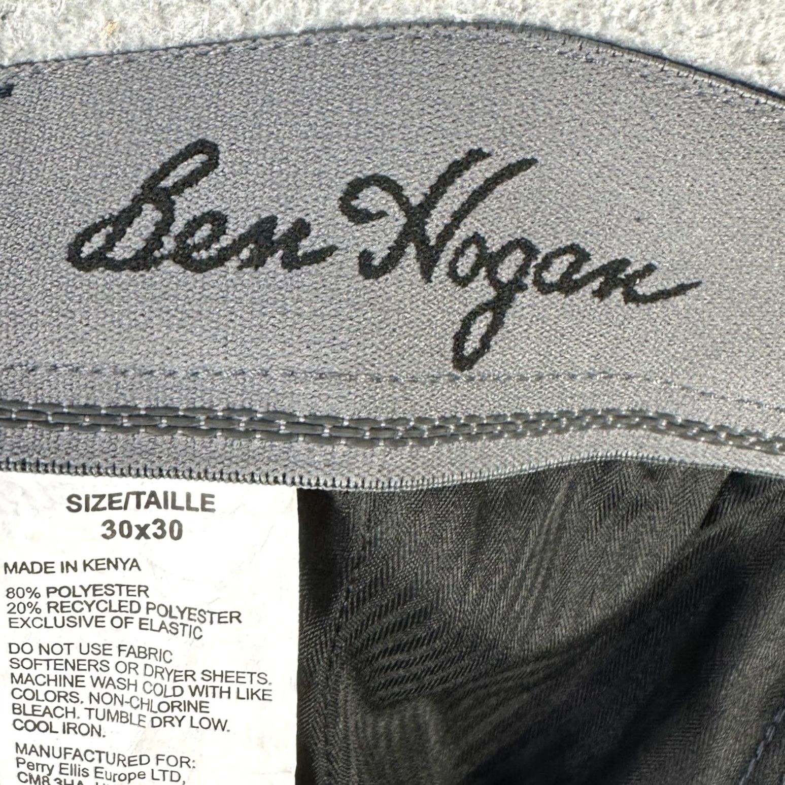 Hogan Ben Hogan Mens Chino Pants 30X30 Blue Flat Front Performance Straight NEW Size US 30 / EU 46 - 4 Thumbnail