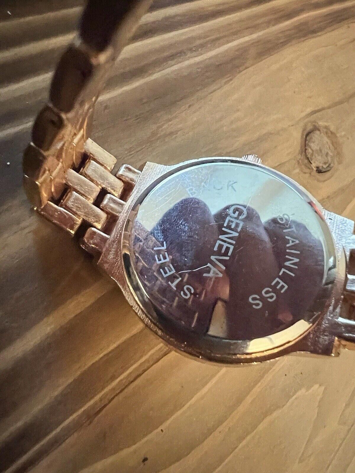 Geneva Geneva Ladies Watch Rose Gold Tone New Battery Size ONE SIZE - 6 Thumbnail