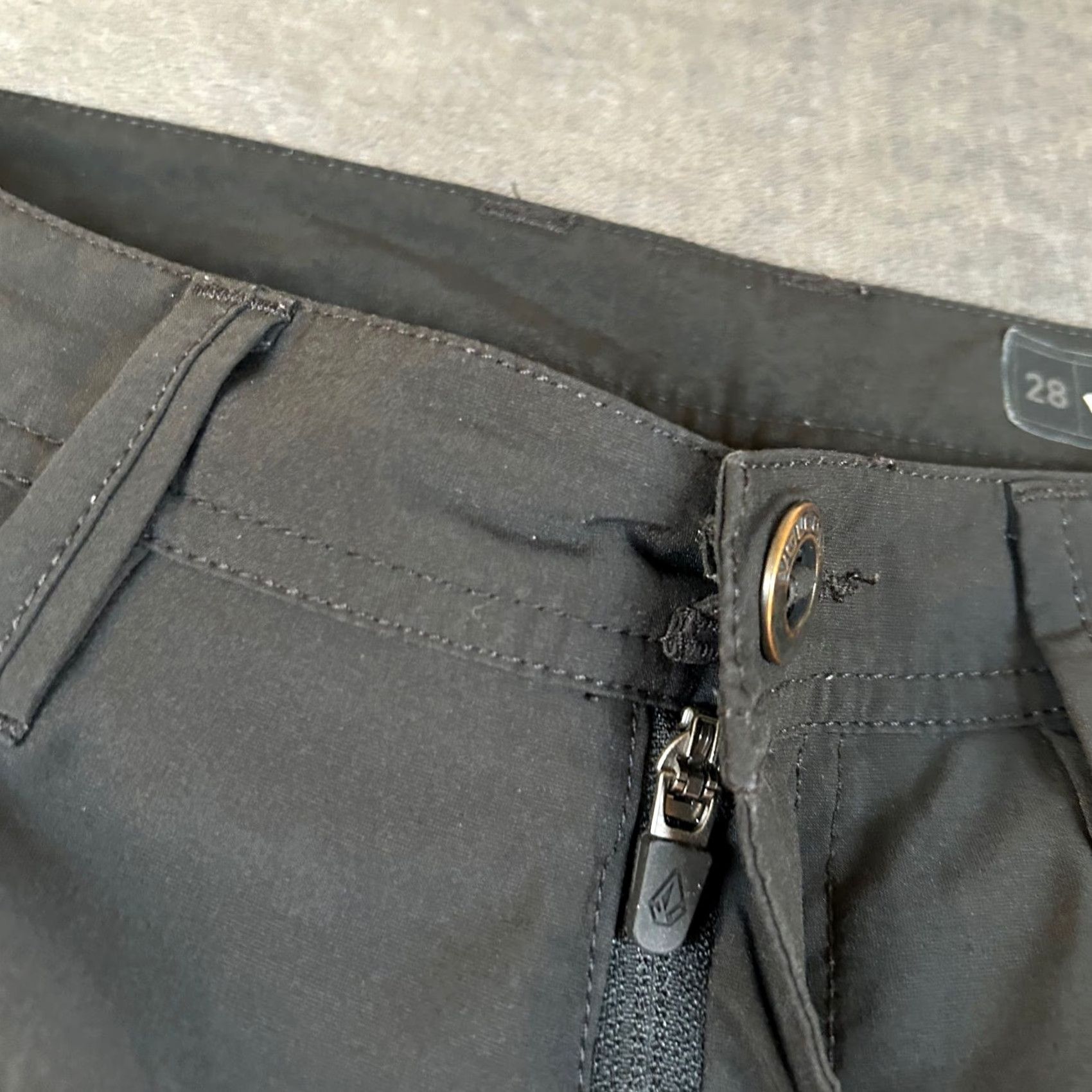 Volcom Volcom Black Casual Pants Straight Leg Everyday Flat Front Stretch Mens 28x30" Size US 28 / EU 44 - 7 Thumbnail