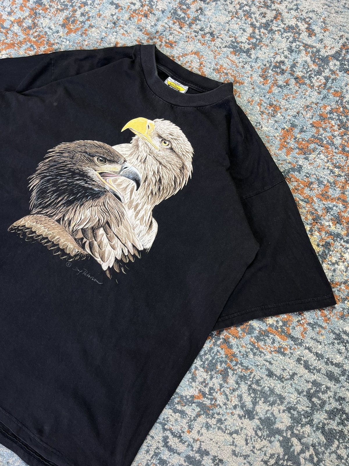 Vintage Vintage 90s Hawk nature graphic tee Size US XL / EU 56 / 4 - 3 Thumbnail
