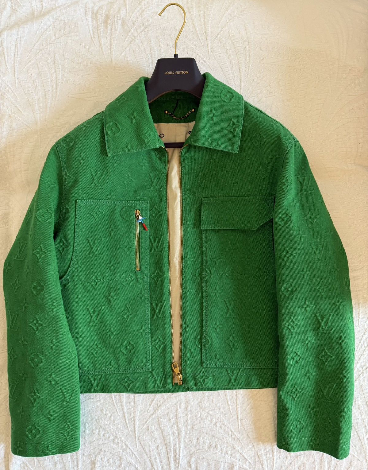 Louis Vuitton Louis Vuitton Monogram Jacket Green (Virgil Abloh) Full Set Size US S / EU 44-46 / 1 - 4 Thumbnail