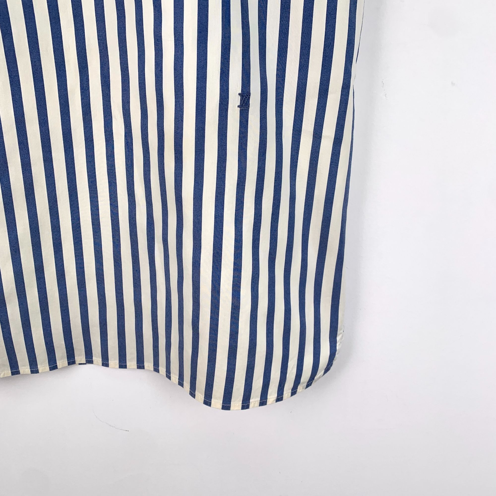 Louis Vuitton Louis Vuitton Striped Sleeveless Side Button Shirt Size 34 X Size XXS / US 00 / IT 34 - 6 Thumbnail