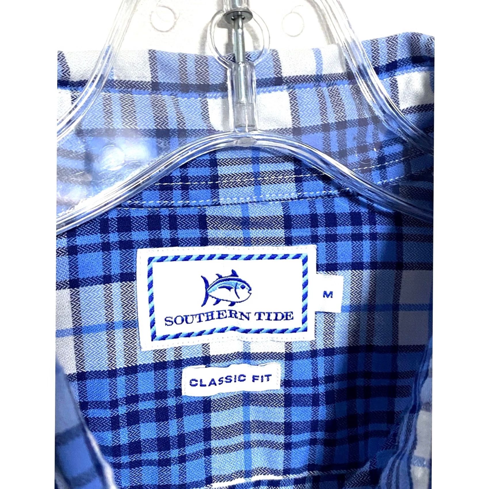 Southern Tide Southern Tide Button-Down Shirt Mens M Blue Plaid Classic Fit Coastal Nautical Preppy Shirt Size US M / EU 48-50 / 2 - 5 Thumbnail