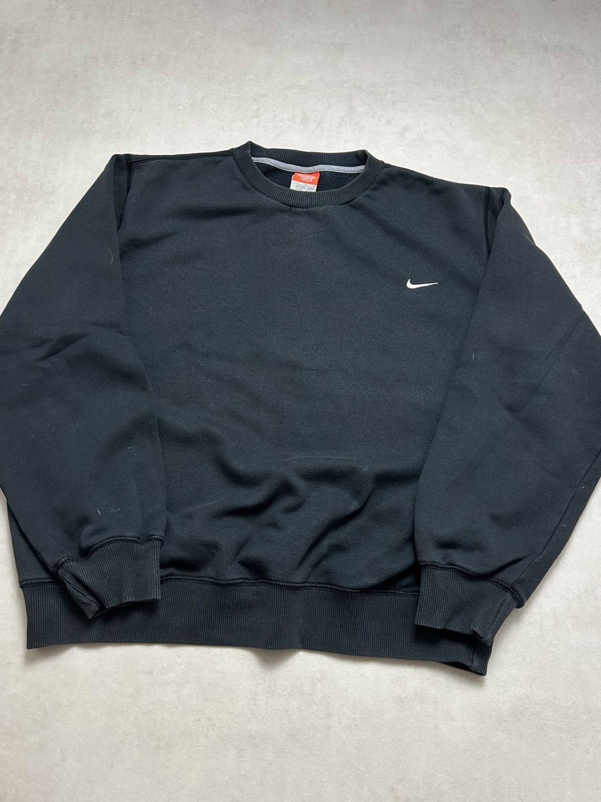 Nike Nike Vintage Super Boxy Basic Swoosh Crewneck Black L Size US L / EU 52-54 / 3 - 4 Thumbnail