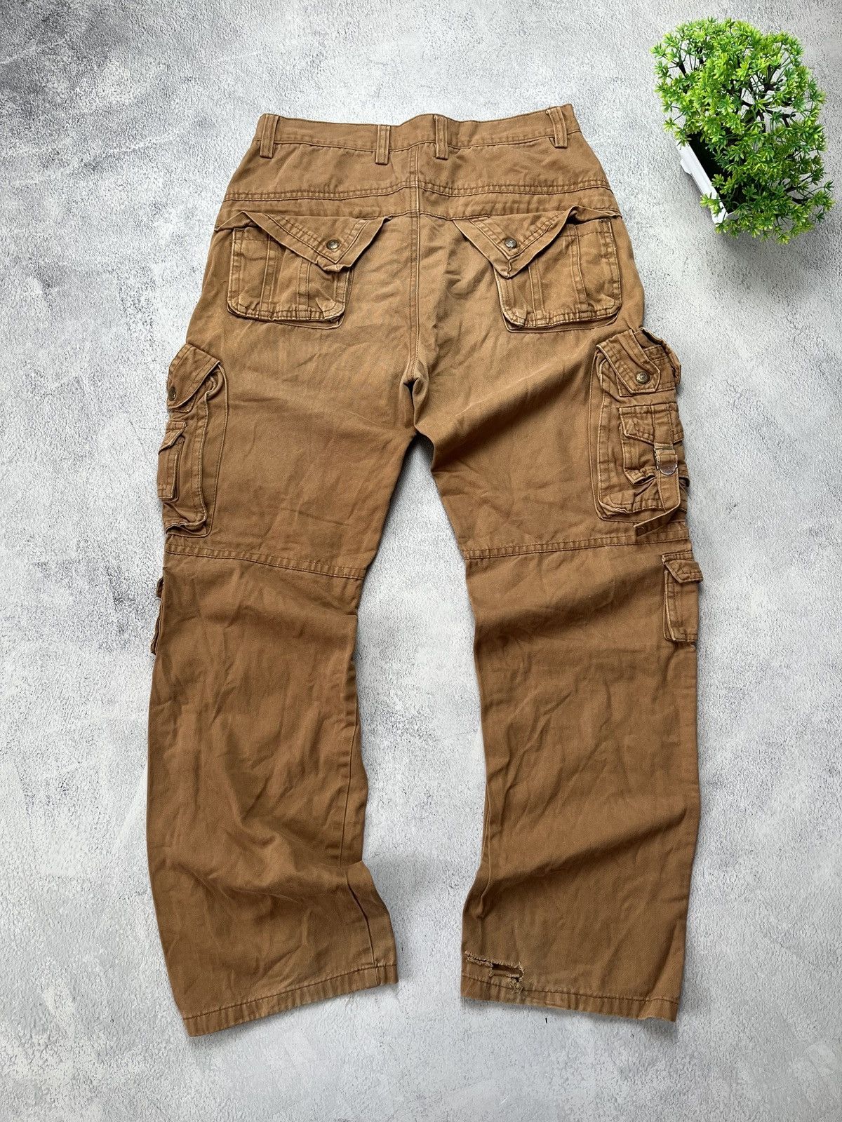 Other Crazy Jeans Multi Pocket Cargo Baggy Pants Size US 32 / EU 48 - 2 Thumbnail