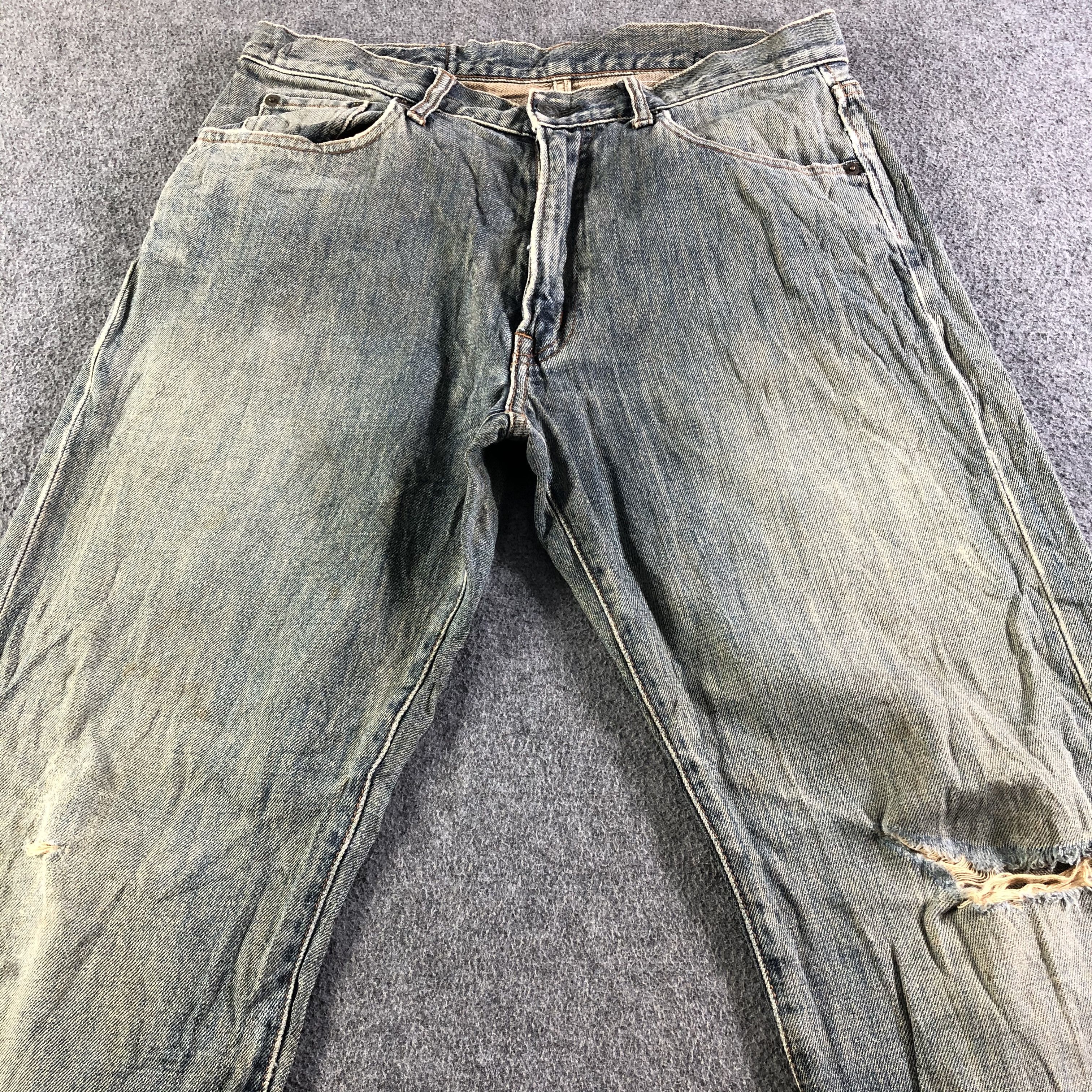 Vintage Vintage Gold Rush Rally Jeans-J4580 Size US 33 - 3 Thumbnail