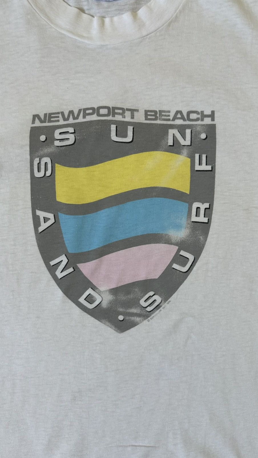 Hanes VINTAGE NEWPORT BEACH SURF TEE Size US M / EU 48-50 / 2 - 2 Thumbnail