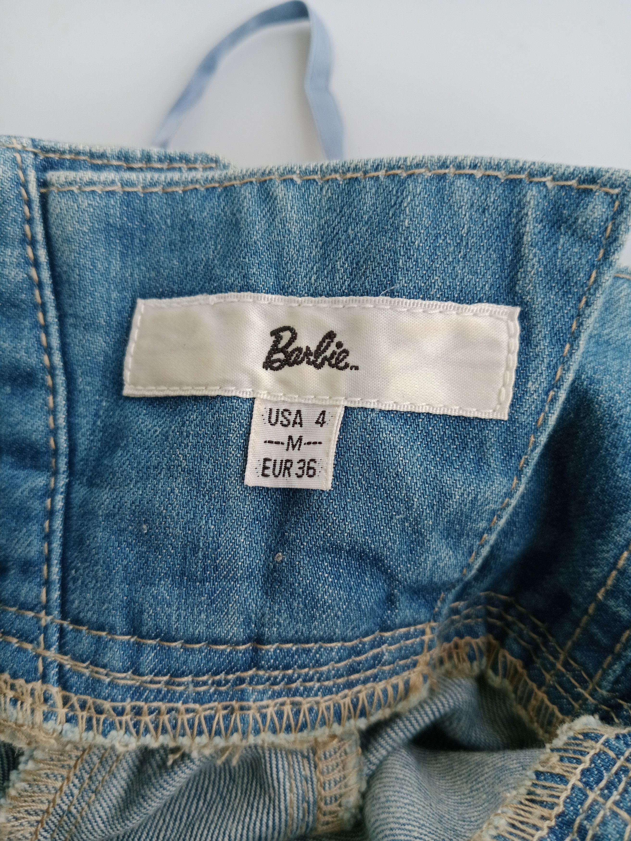 Japanese Brand BARBIE Mini Skirt Blue Denim Nice Style Size 26" / US 2 / IT 38 - 7 Thumbnail