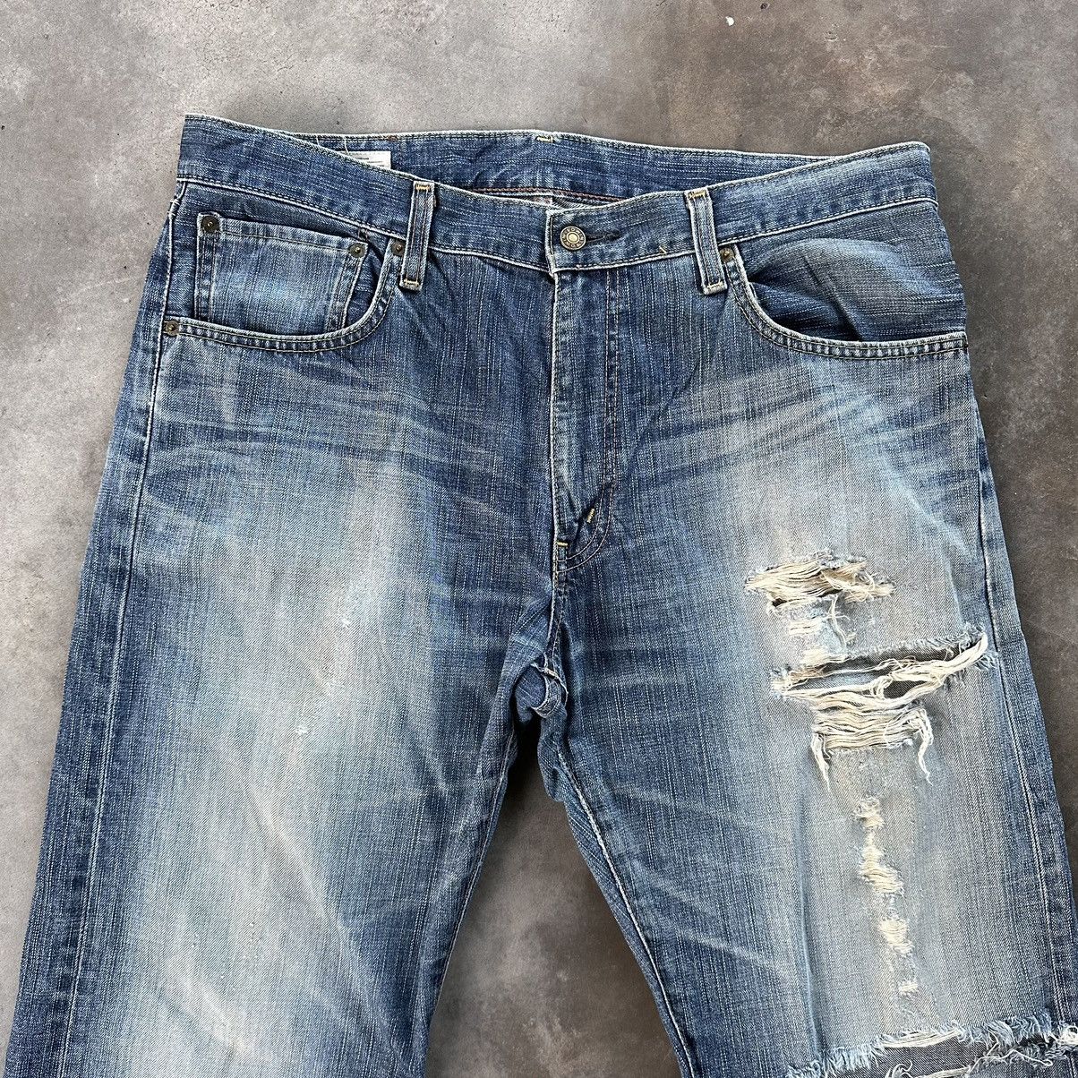Japanese Brand Vintage Edwin 503 Distressed Jean Faded Denim Pant W38 Size US 38 / EU 54 - 3 Thumbnail