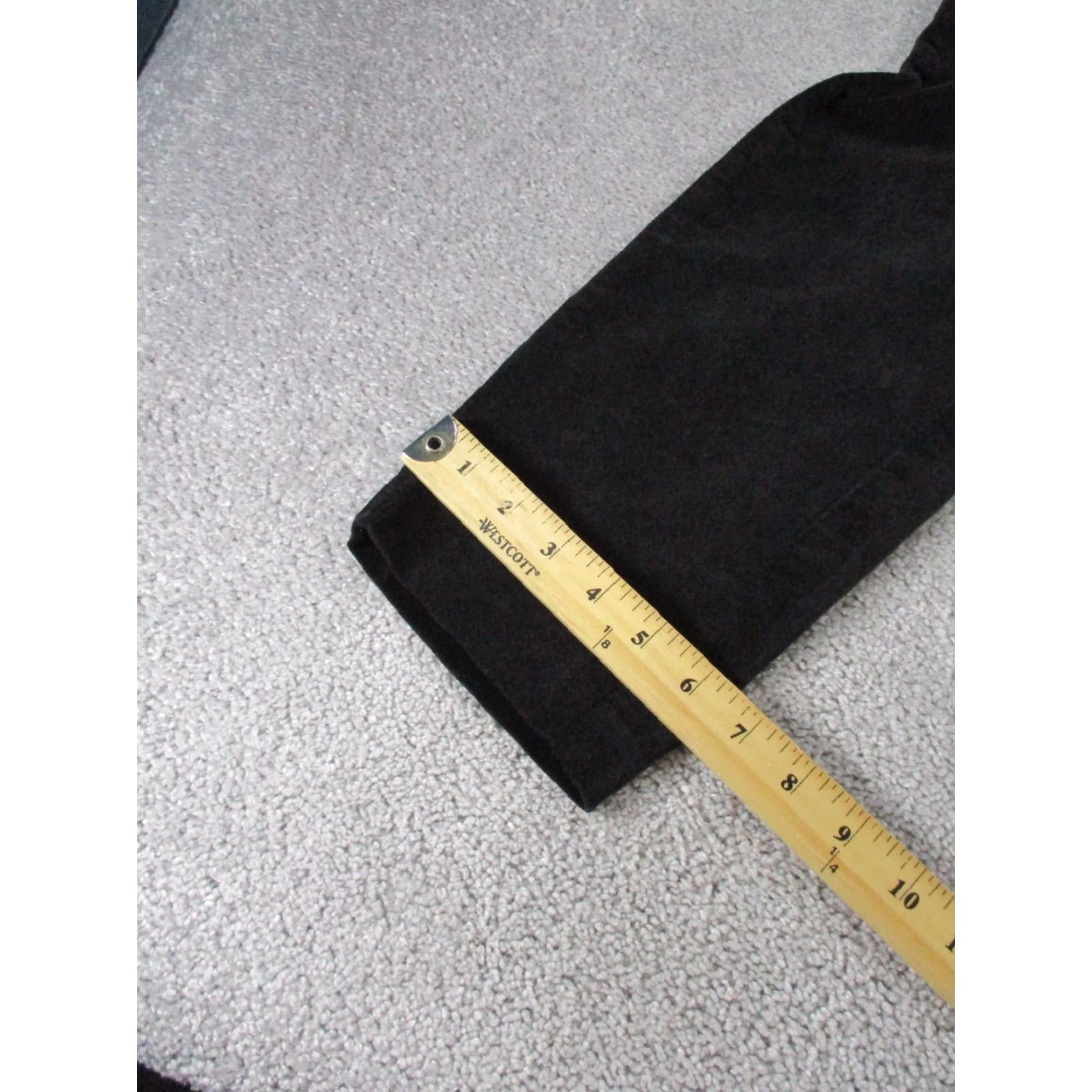 Rag & Bone rag & bone Pants Womens 10 Black Velvet Slim Fit Tapered Ankle Size 32" / US 10 / IT 46 - 6 Thumbnail