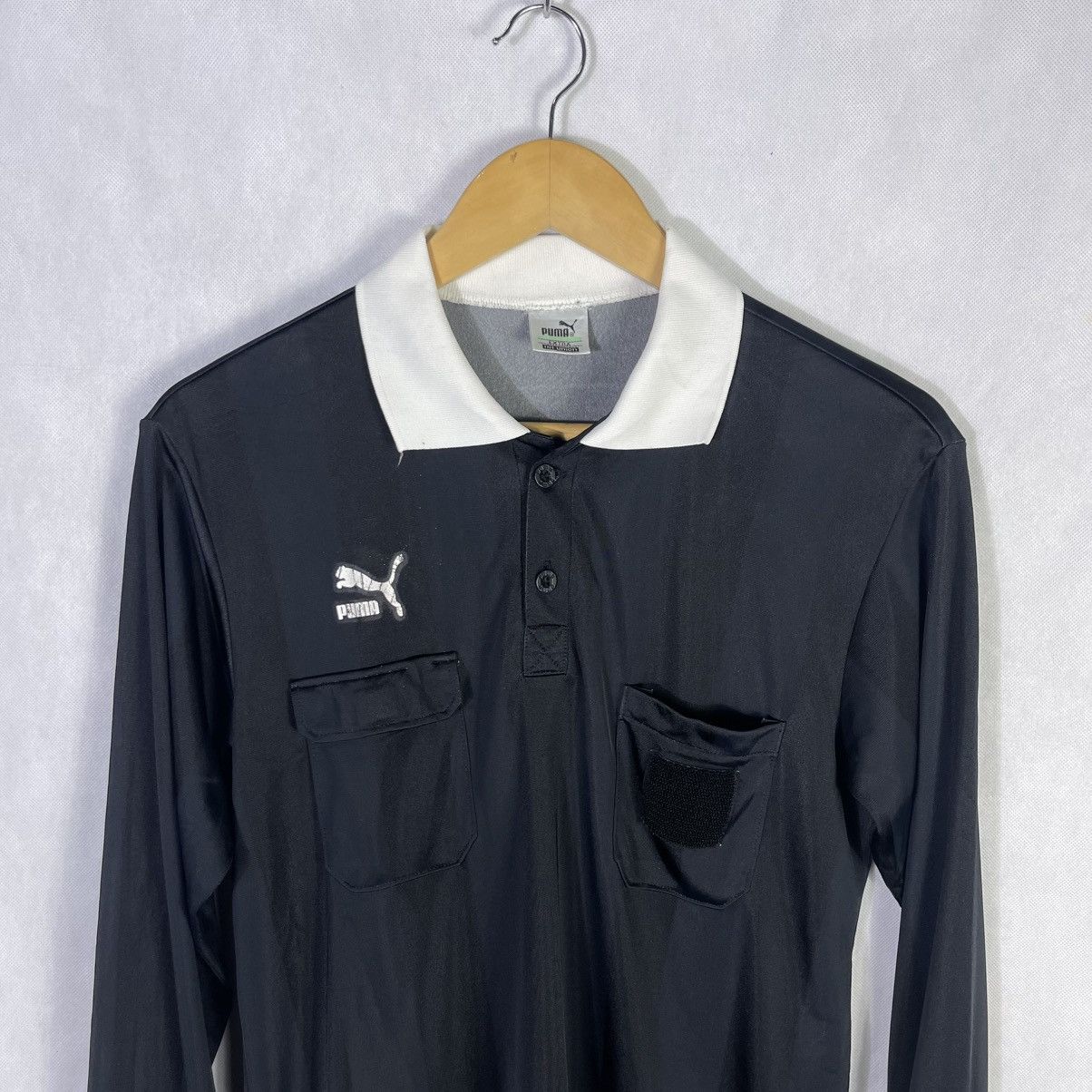 Puma × Vintage Vintage 90s Puma Japan Pocket L/S Jersey Shirt Size US M / EU 48-50 / 2 - 3 Thumbnail