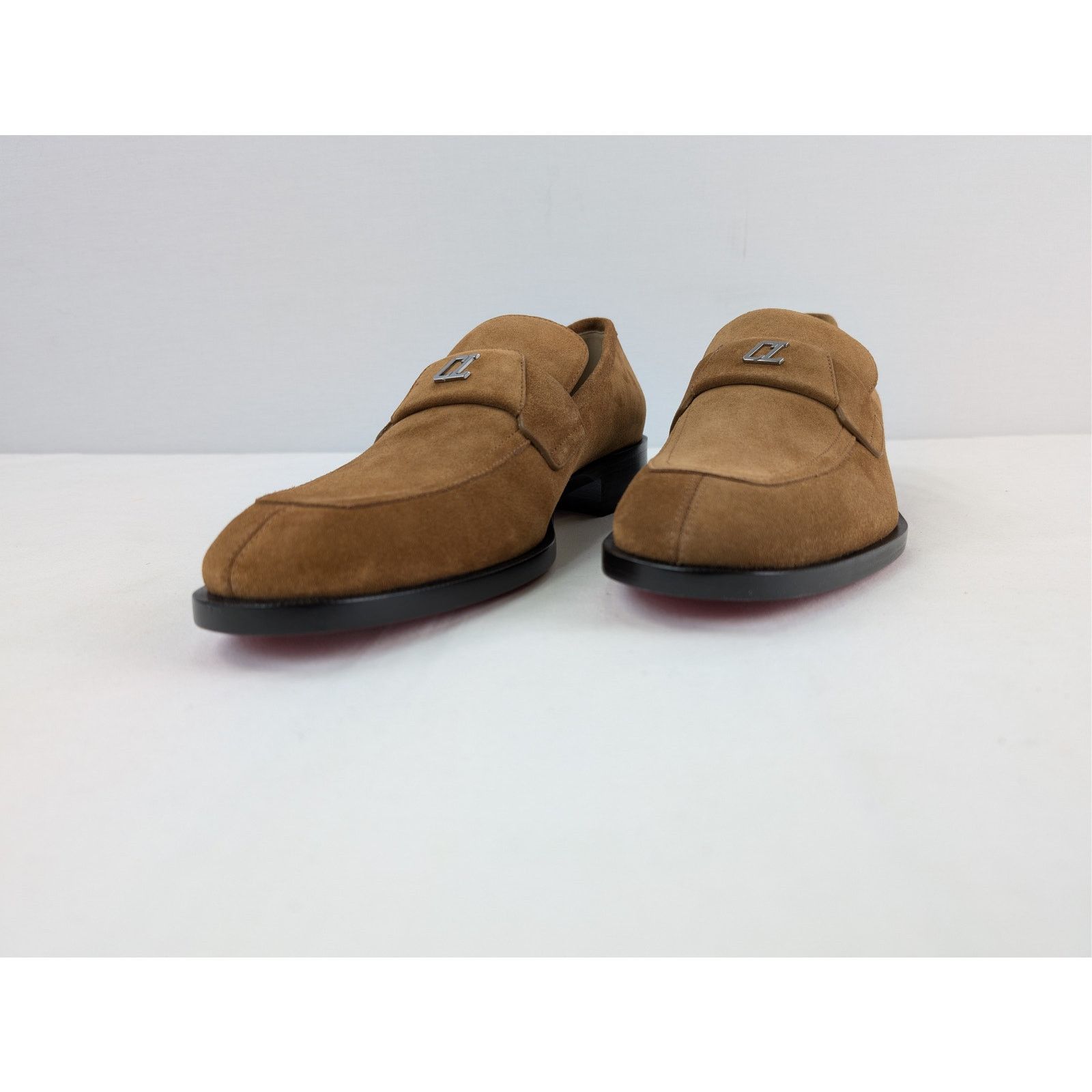 Christian Louboutin o1rshd1 Brown Suede Loafers Shoes Boots in Black Sole 44.5 Size US 11.5 / EU 44-45 - 6 Thumbnail