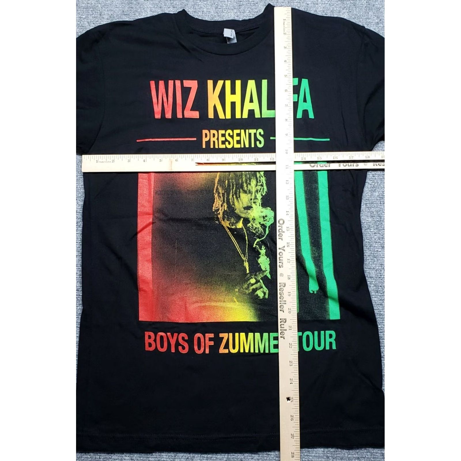 Next Level Next Level T-Shirt Mens S Black Wiz Khalifa Boys Of Zummer Tour Cotton Graphic Print Crew Neck Short Sleeve Size US S / EU 44-46 / 1 - 5 Thumbnail