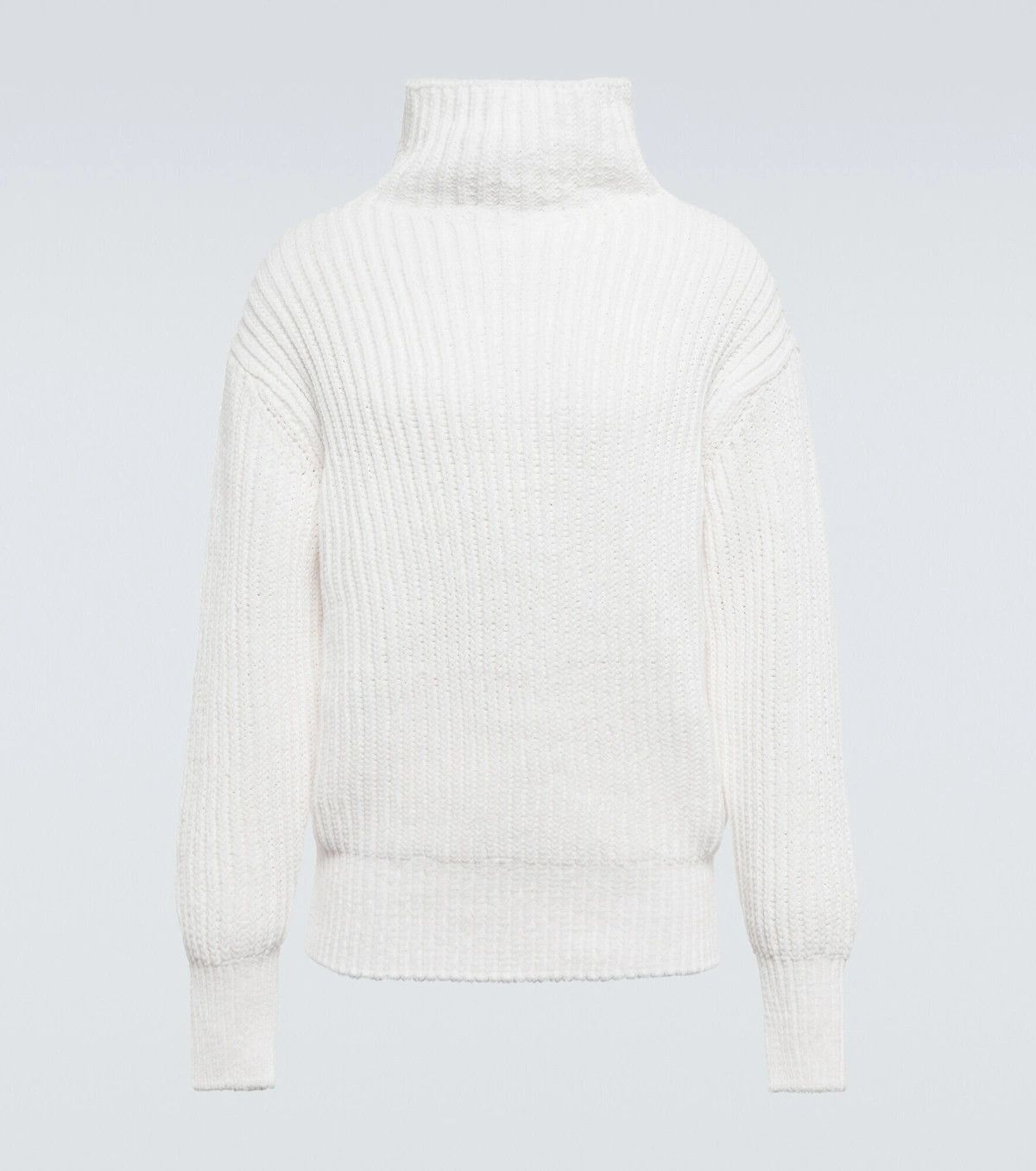 Amiri o1y0525 Turtleneck Sweater in White Size US L / EU 52-54 / 3 - 1 Thumbnail
