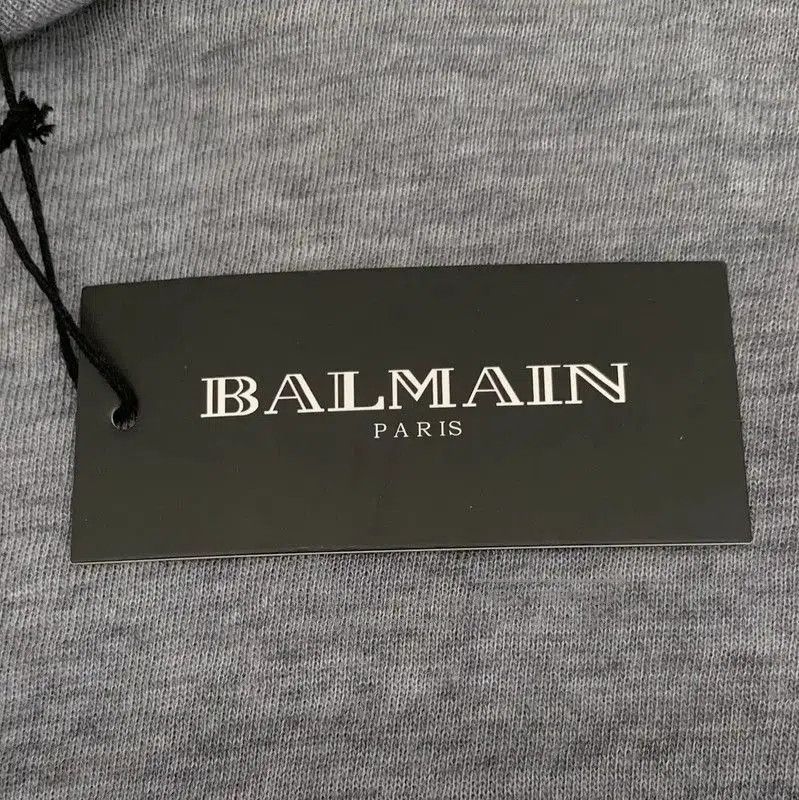 Balmain Balmain Grey Wool T-Shirt for Women . Size XS / US 0-2 / IT 36-38 - 7 Thumbnail