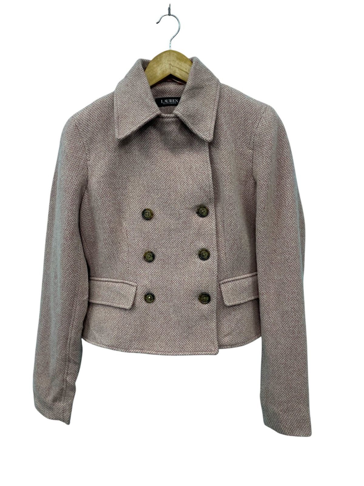 Designer × Ralph Lauren × Vintage Vintage ralph lauren wool coat double breasted Size S / US 4 / IT 40 - 1 Thumbnail