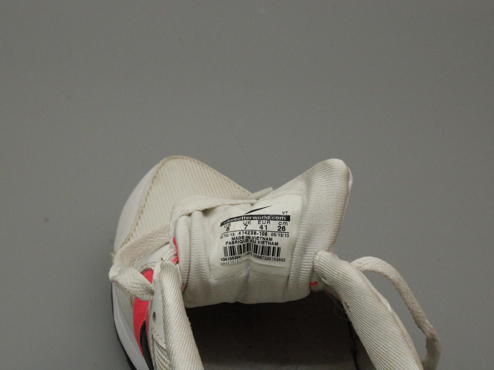 Nike Nike Men's Sneakers White with Pink and Black Accents UK 7 Size US 8 / EU 41 - 6 Thumbnail