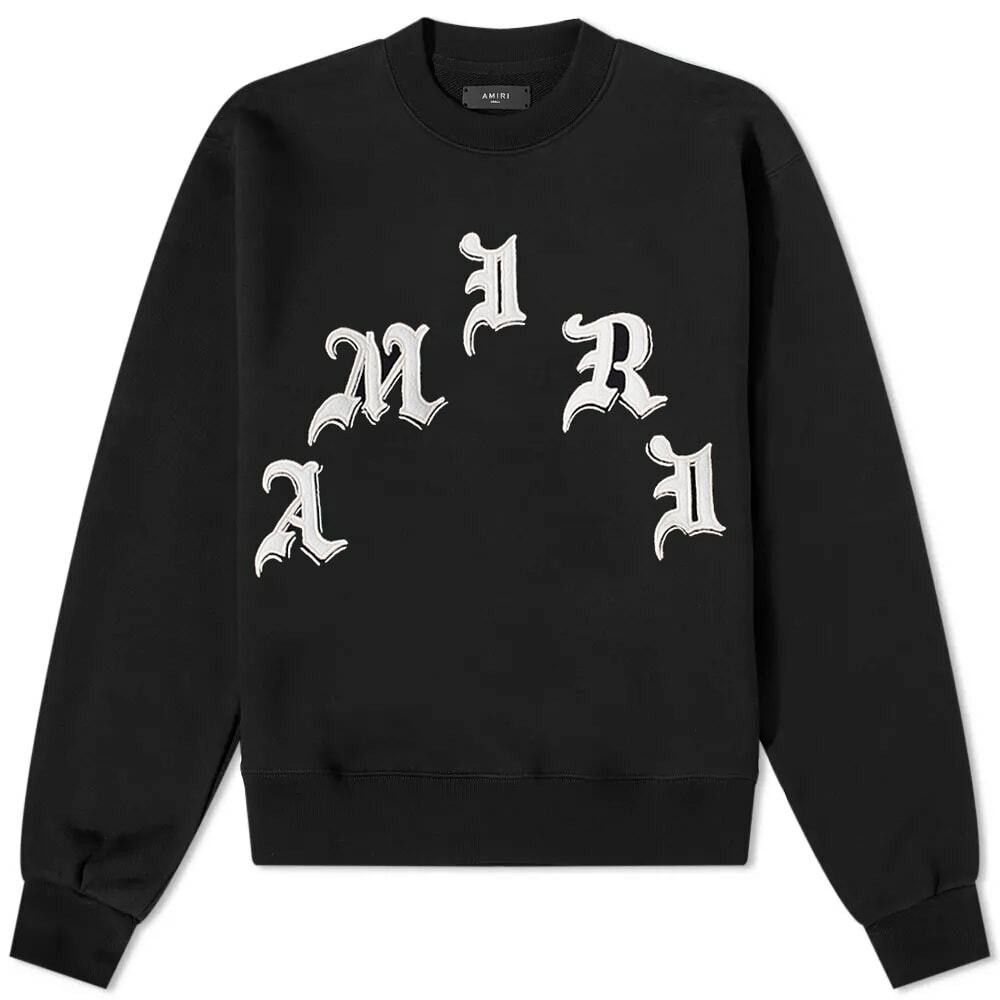 Amiri o1w1db10125 Logo Print Sweatshirt in Black Size US L / EU 52-54 / 3 - 1 Thumbnail