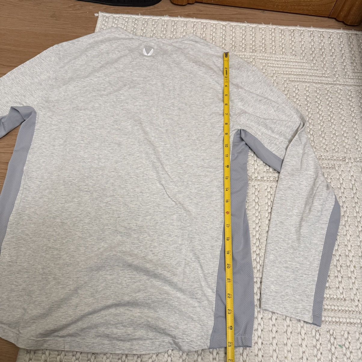 ASRV ASRV Creora Cotton Modal Long Sleeve Heather Grey Size US M / EU 48-50 / 2 - 6 Thumbnail