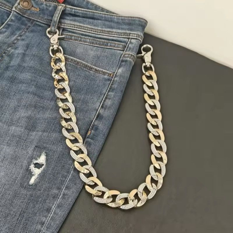 Vintage Vintage Exaggerated Cuban Chain Keychain Wallet Size ONE SIZE - 3 Thumbnail
